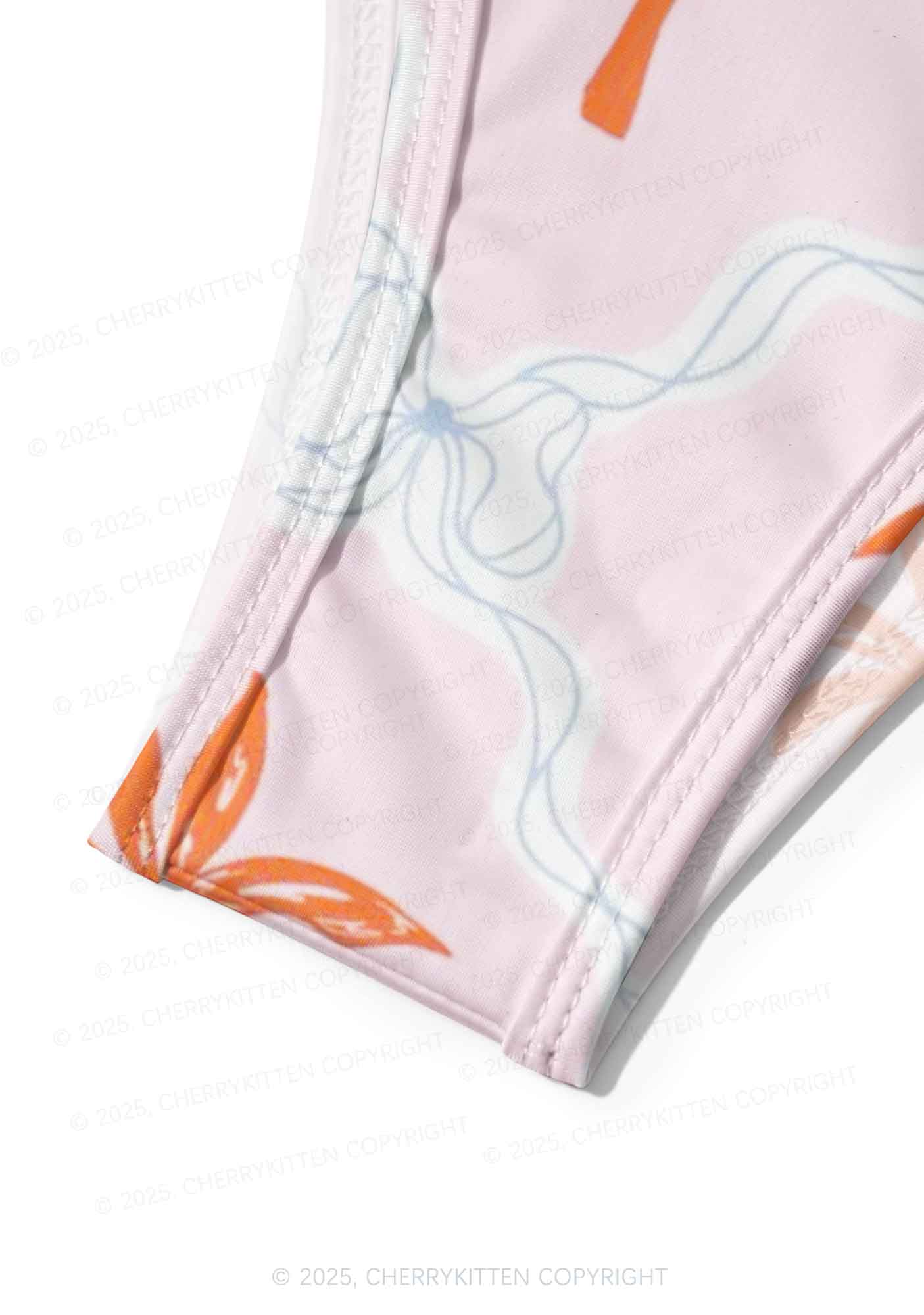 Pink Palm Y2K Print Bikini Set Cherrykitten - Image 6