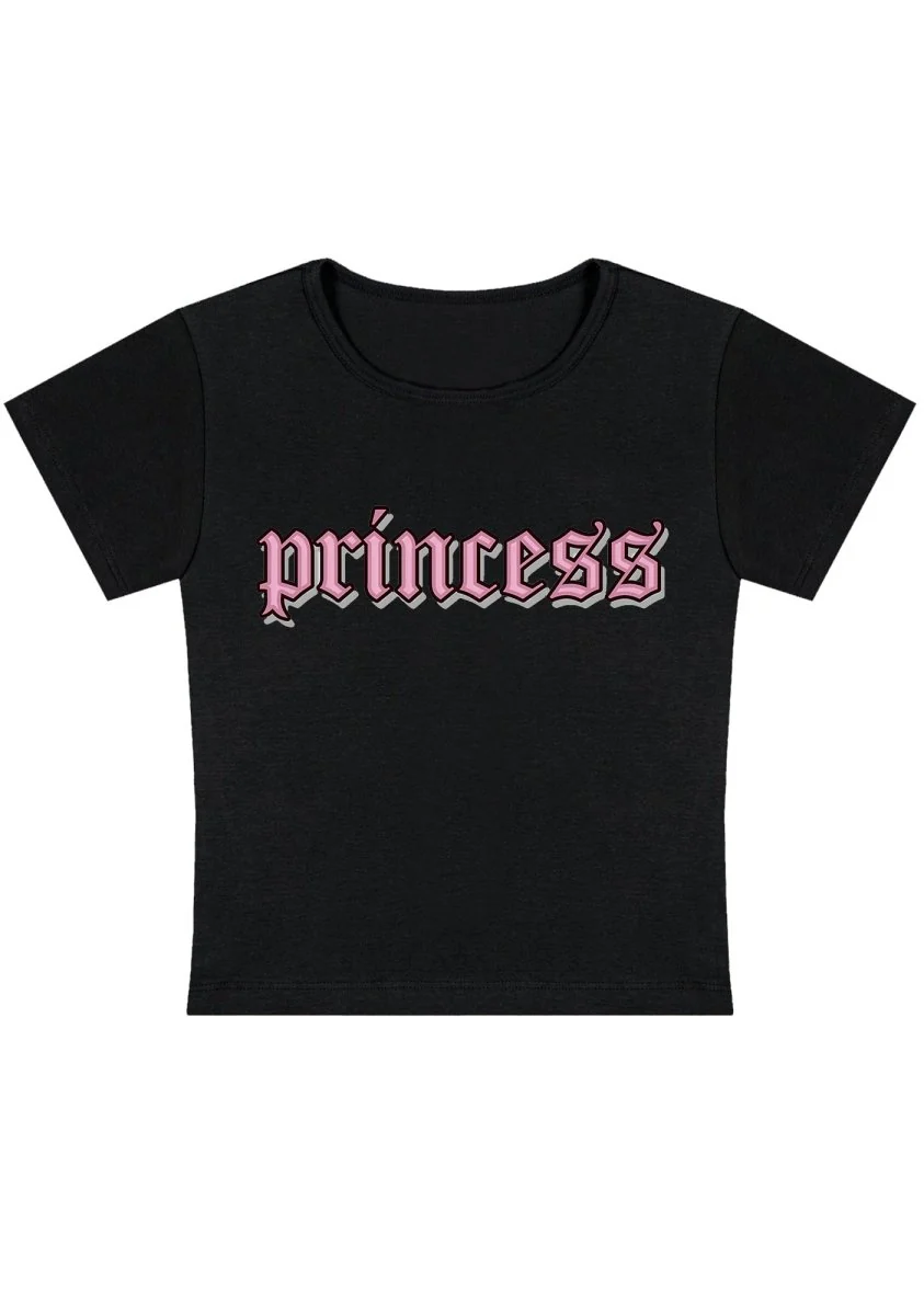 Pink Princess Y2k Baby Tee - Image 2