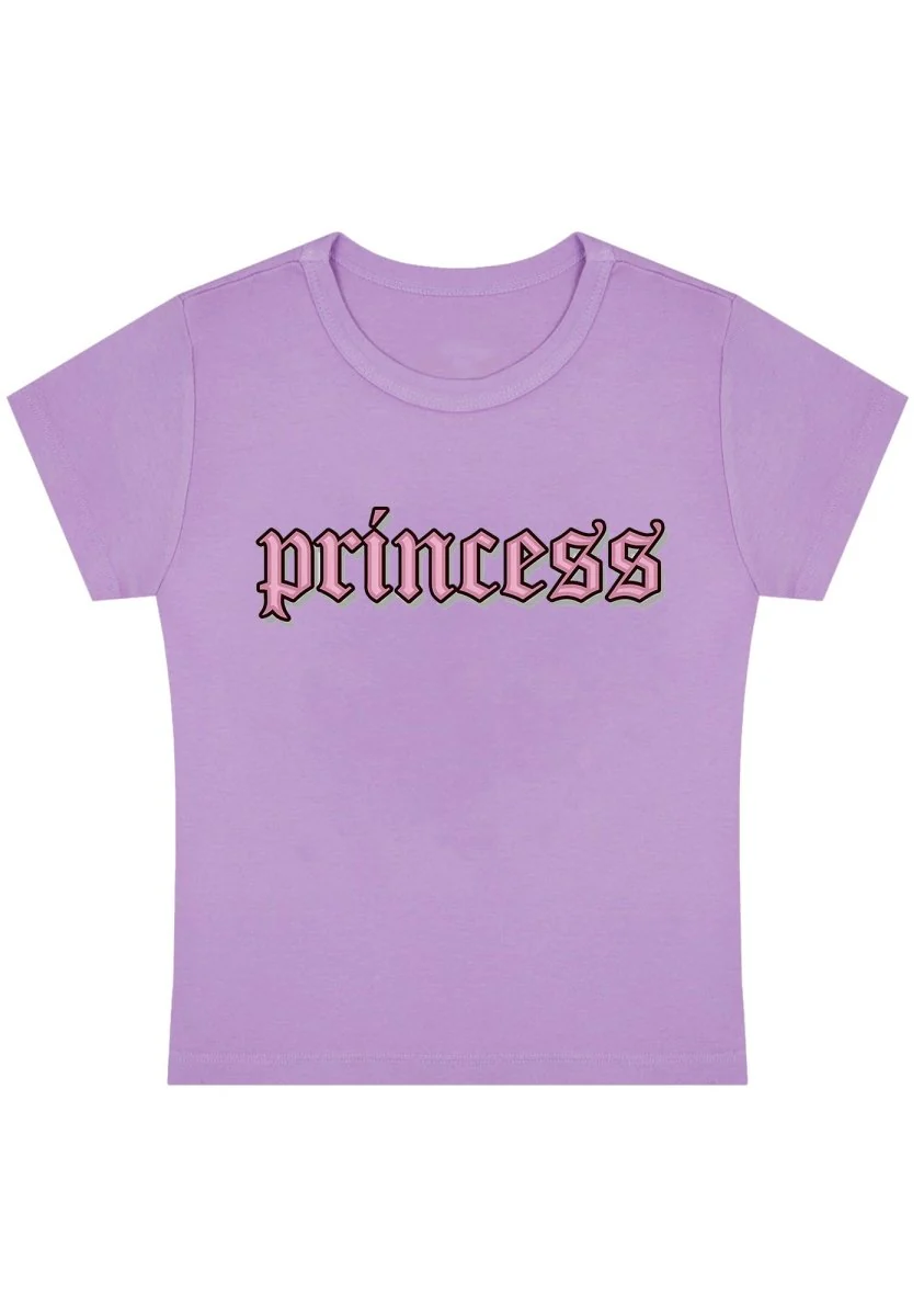 Pink Princess Y2k Baby Tee - Image 3