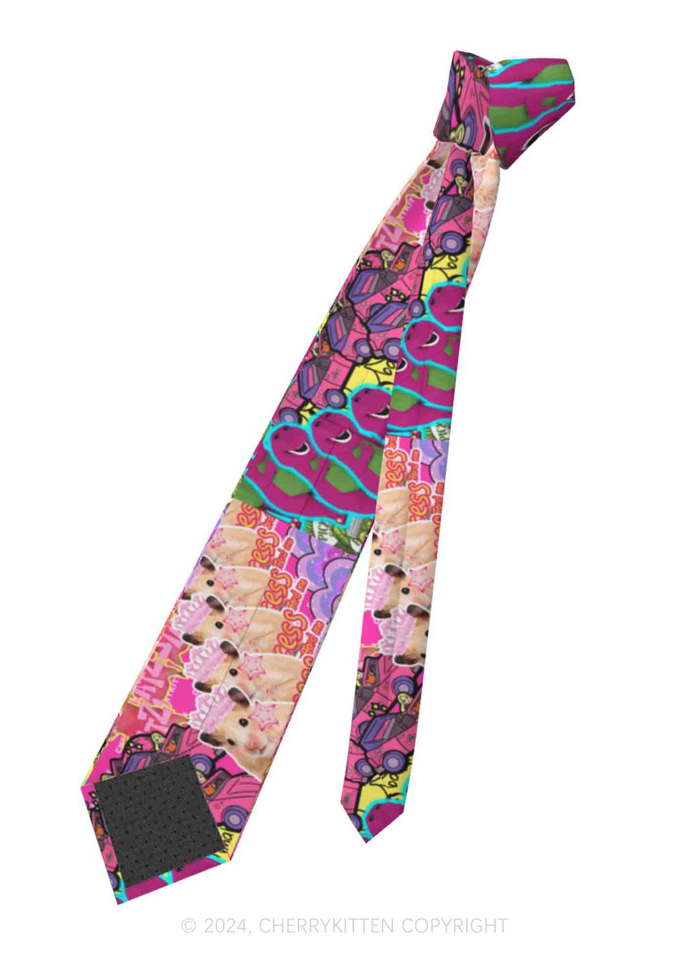 Pink Rat Y2K Necktie Cherrykitten - Image 6