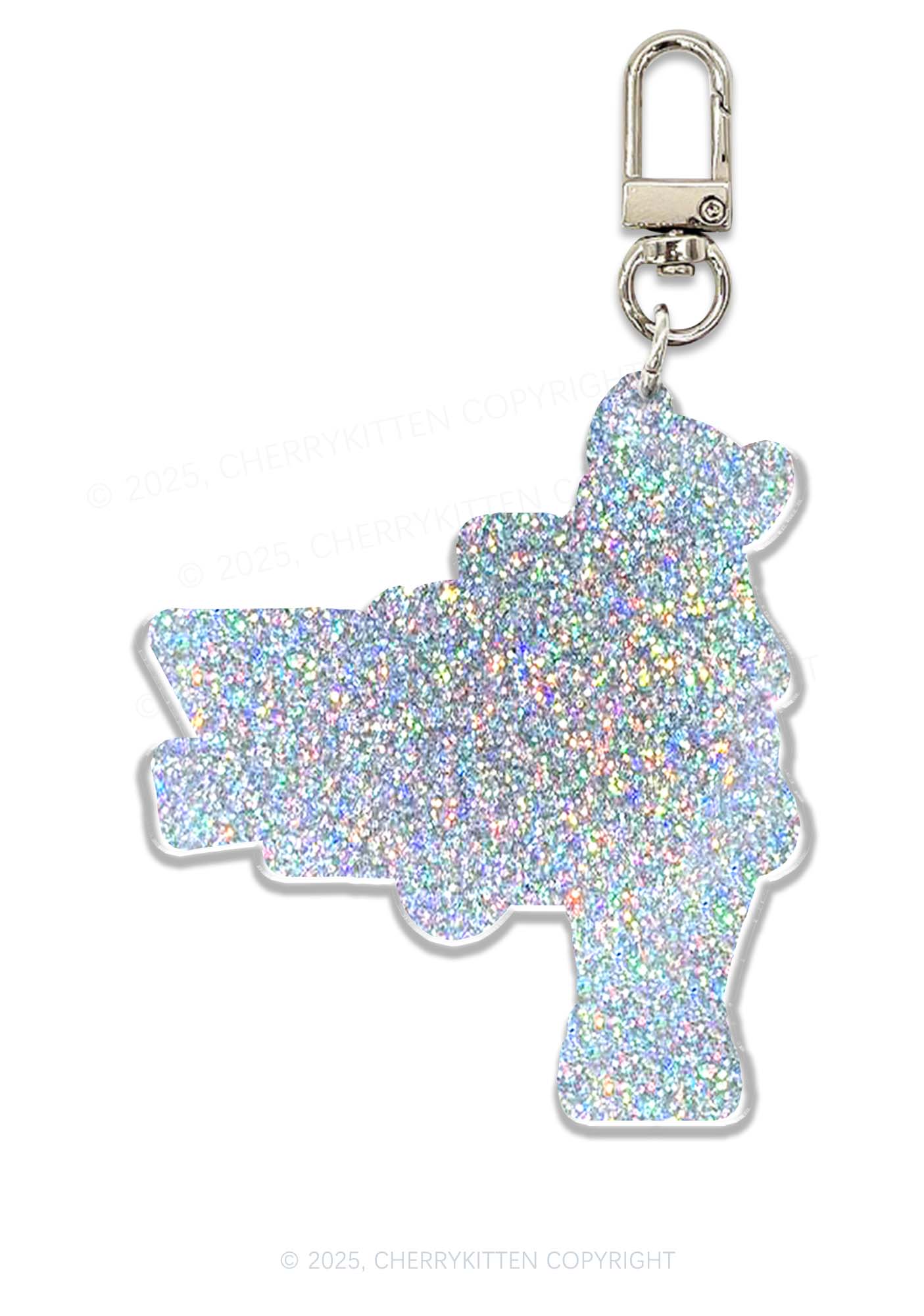 Pink Ratz 1Pc Y2K Glitter Keychain Cherrykitten - Image 2