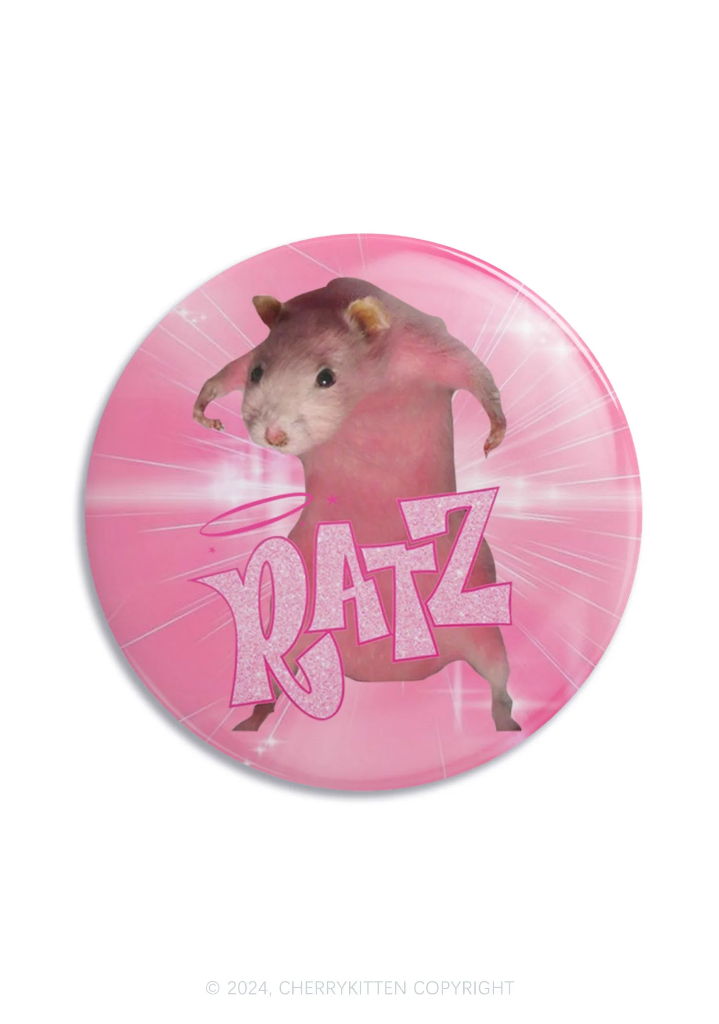 Pink Ratz 1Pc Y2K Pin Badge Cherrykitten - Image 6