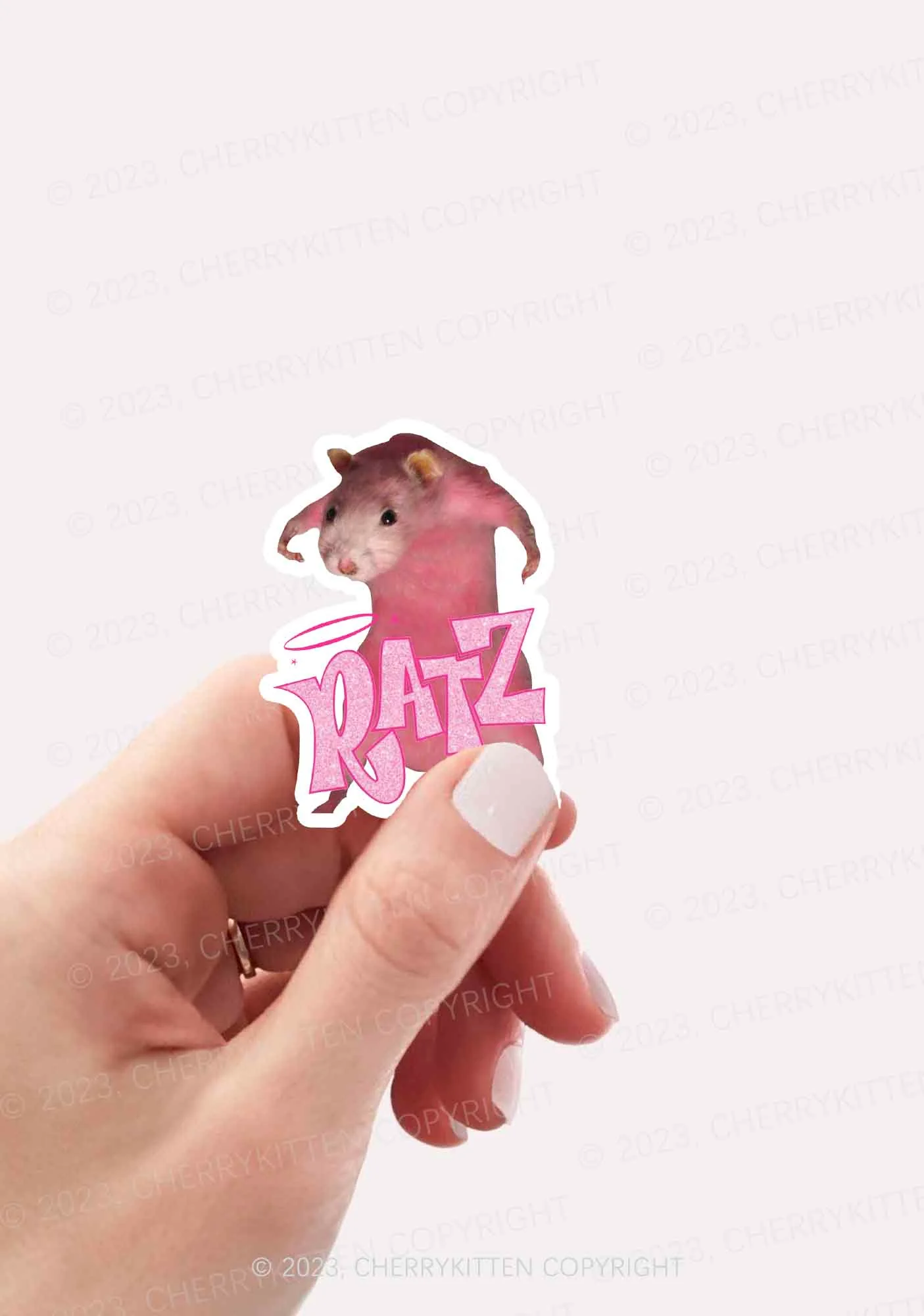 Pink Ratz 1Pc Y2K Sticker Cherrykitten - Image 2