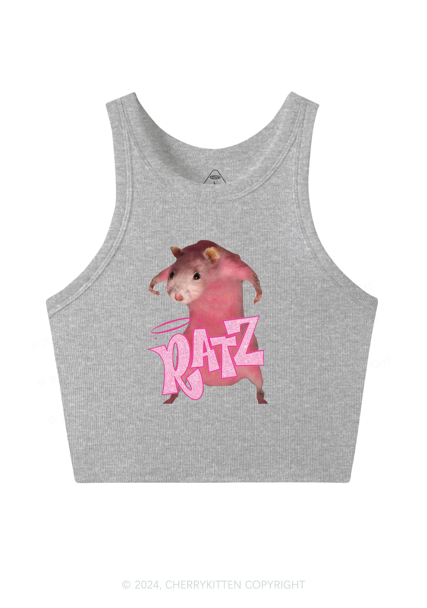 Pink Ratz Y2K Crop Tank Top Cherrykitten - Image 4