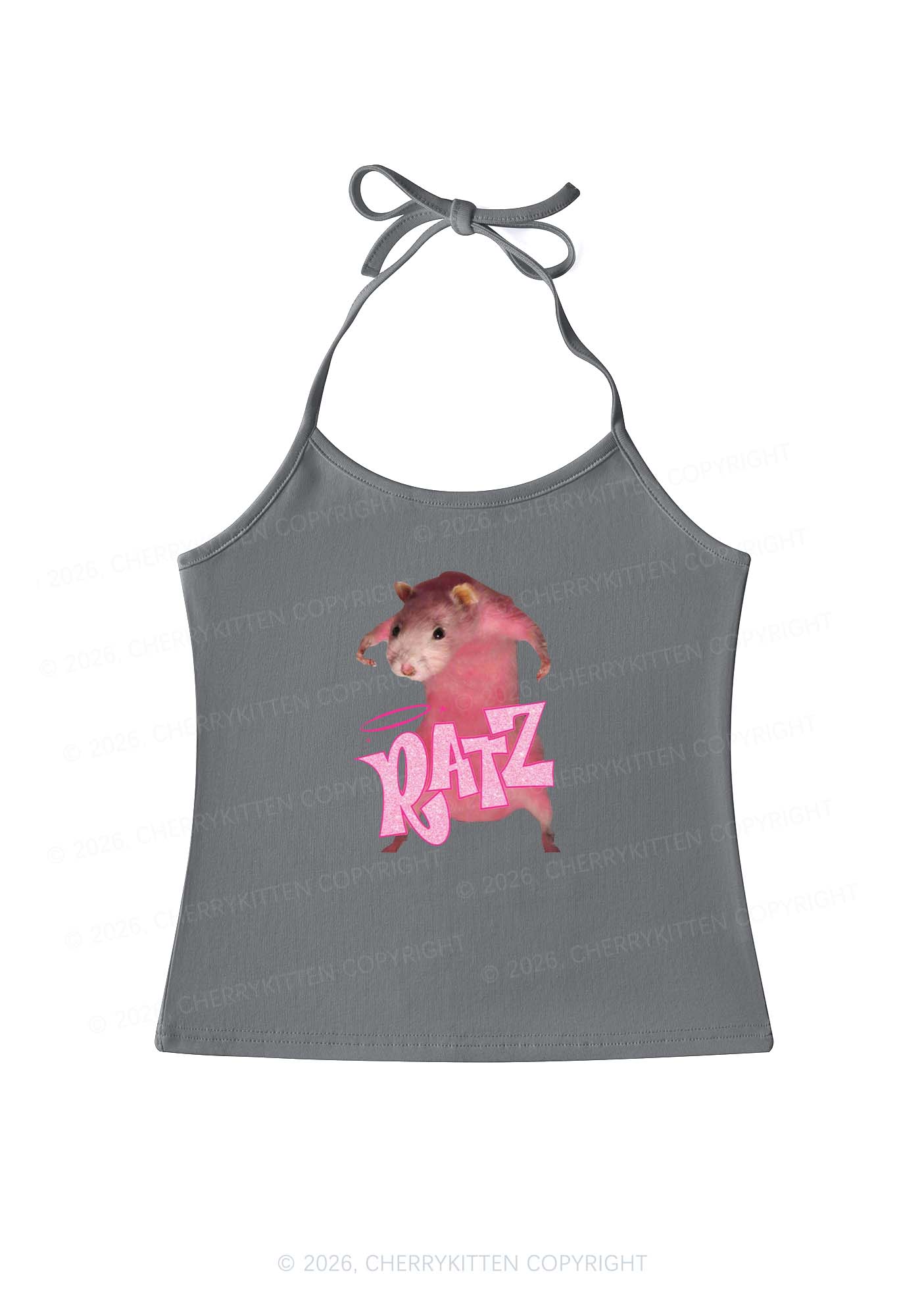 Pink Ratz Y2K Halter Neck Cami Cherrykitten - Image 10