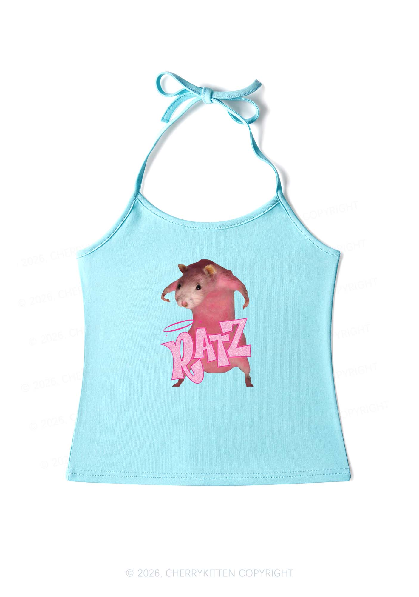 Pink Ratz Y2K Halter Neck Cami Cherrykitten - Image 5