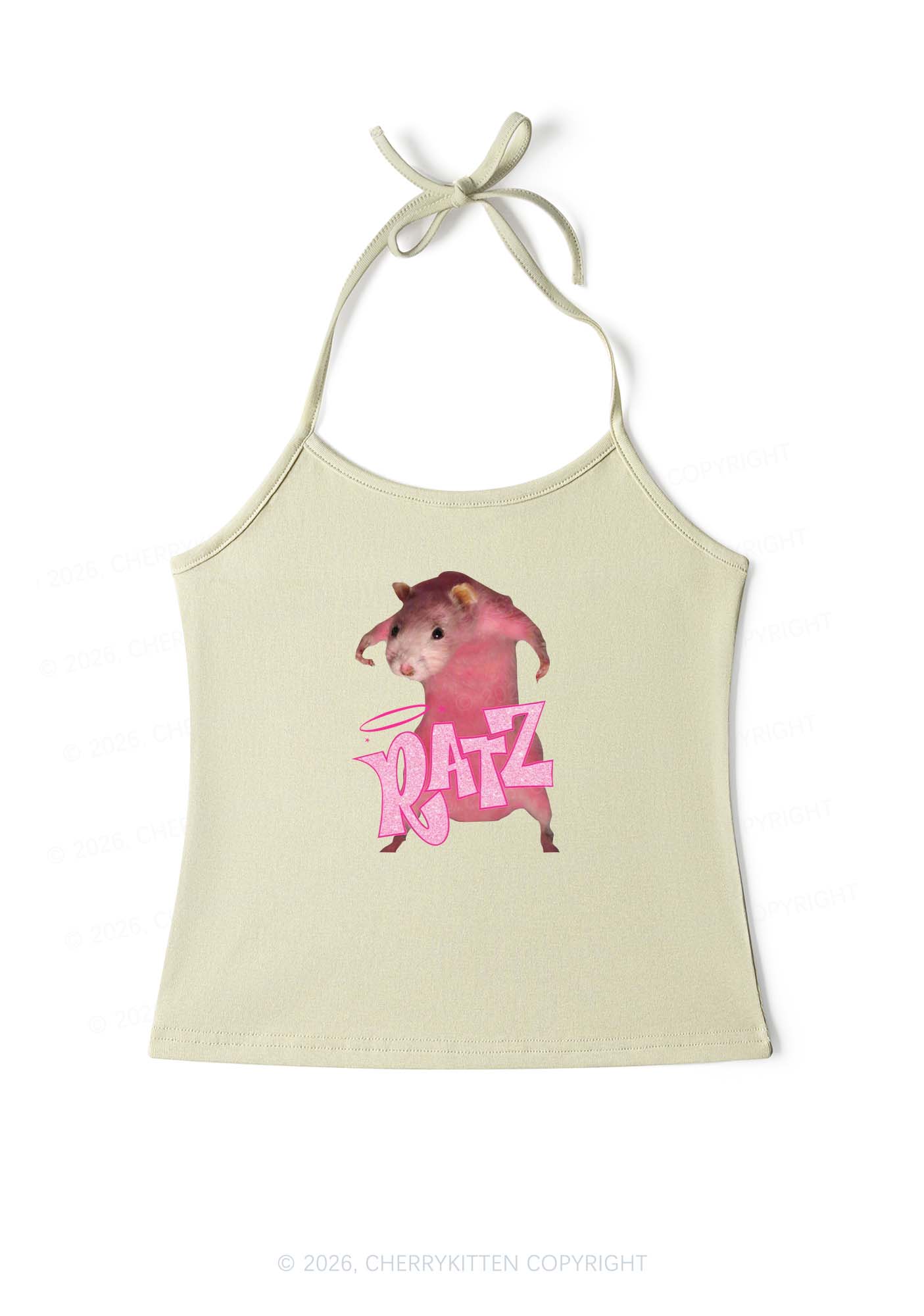 Pink Ratz Y2K Halter Neck Cami Cherrykitten - Image 9
