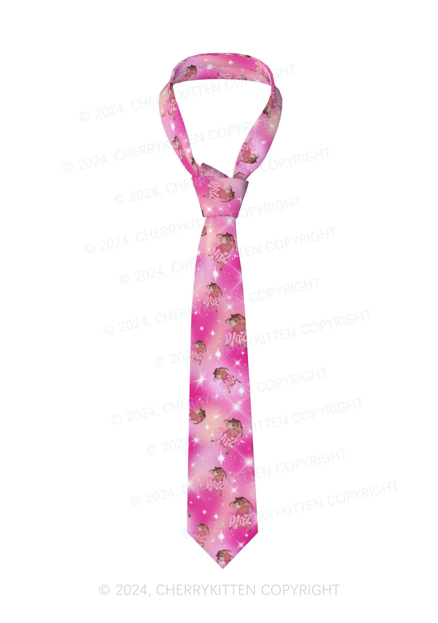 Pink Ratz Y2K Necktie Cherrykitten - Image 3