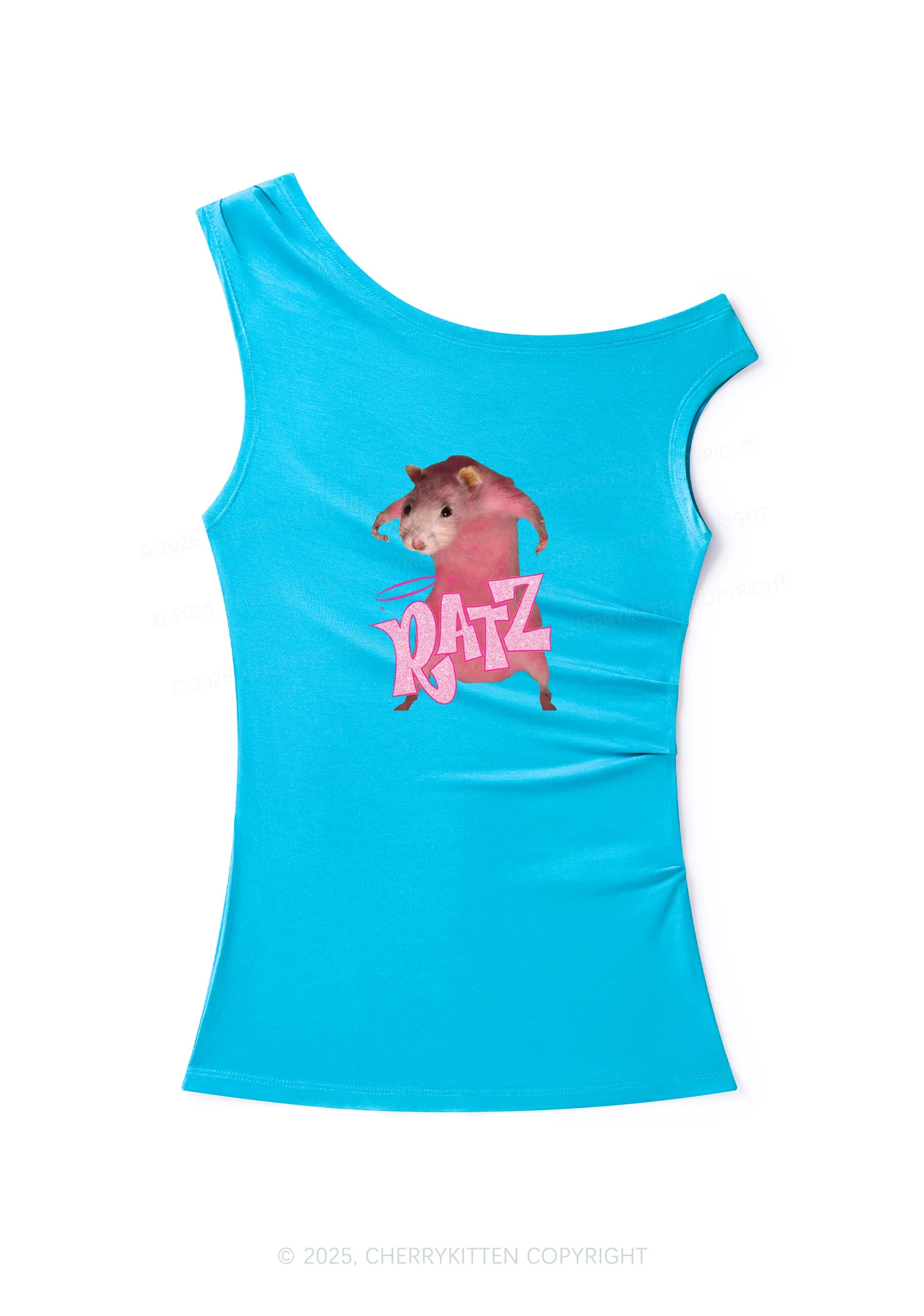 Pink Ratz Y2K Off Shoulder Tank Top Cherrykitten - Image 5