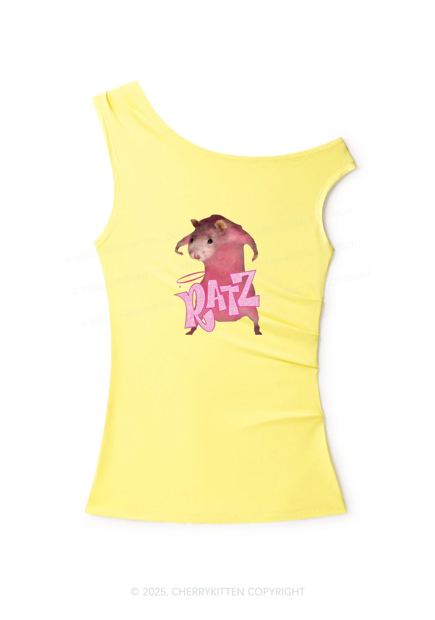 Pink Ratz Y2K Off Shoulder Tank Top Cherrykitten - Image 6