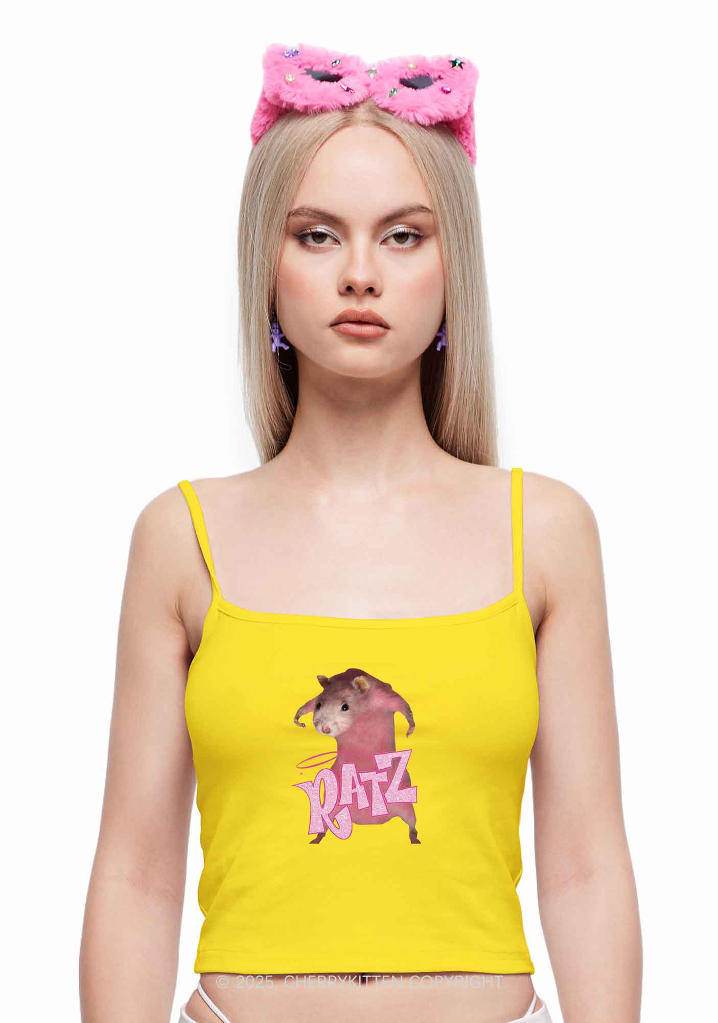 Pink Ratz Y2K Spaghetti Strap Cami Cherrykitten - Image 2