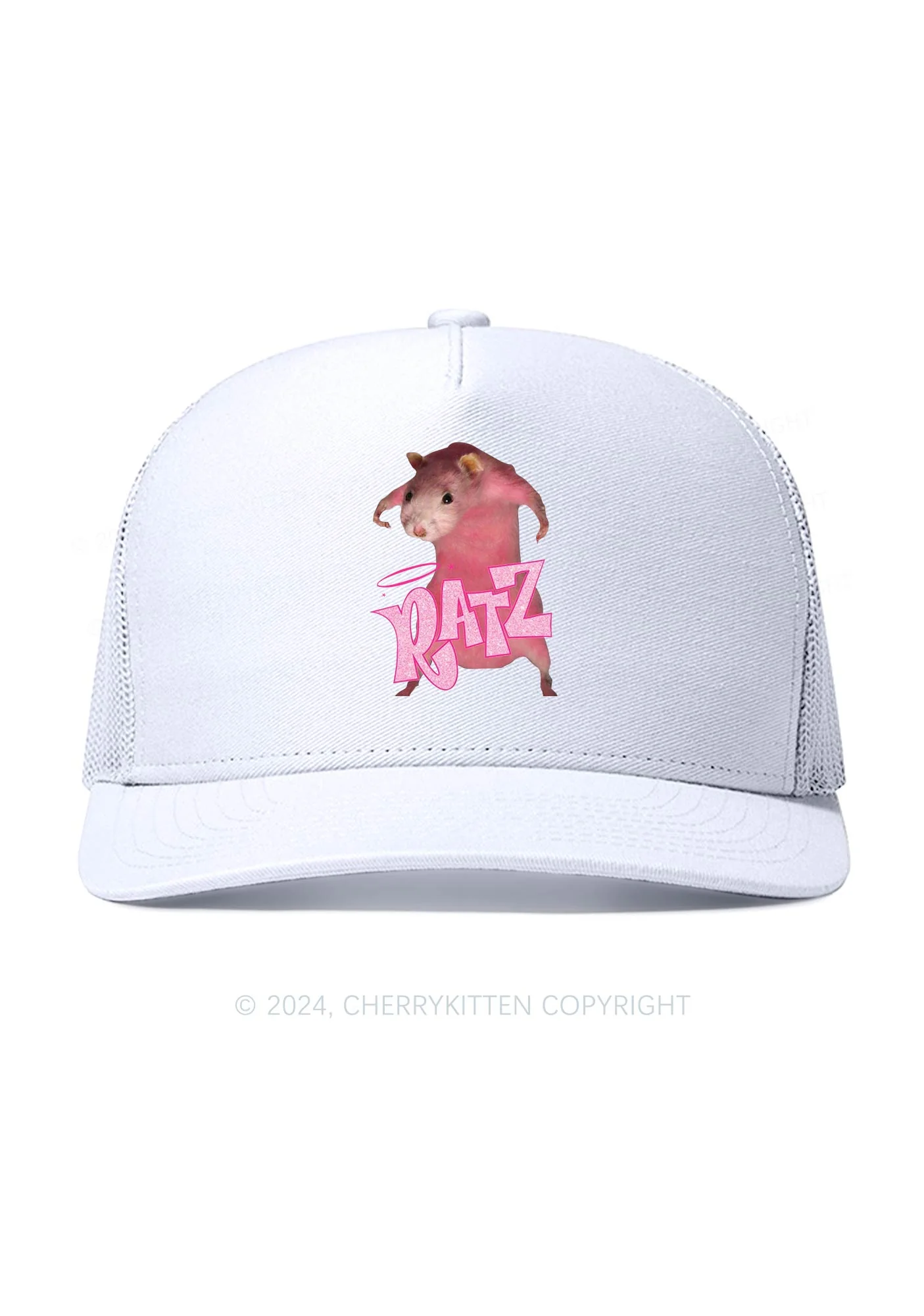 Pink Ratz Y2K Trucker Mesh Hat Cherrykitten - Image 2