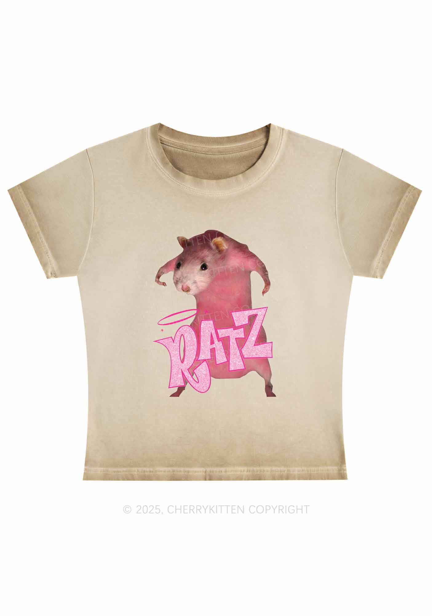 Pink Ratz Y2K Vintage Classic Tee Cherrykitten - Image 3