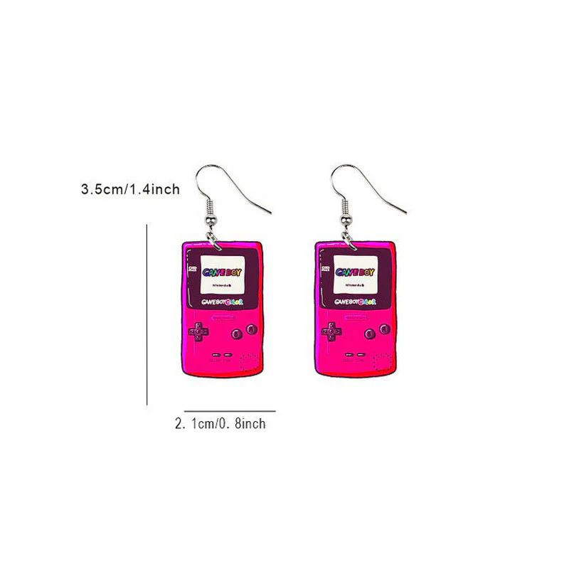 Pink Retro Game Console Y2K Earrings Cherrykitten - Image 2
