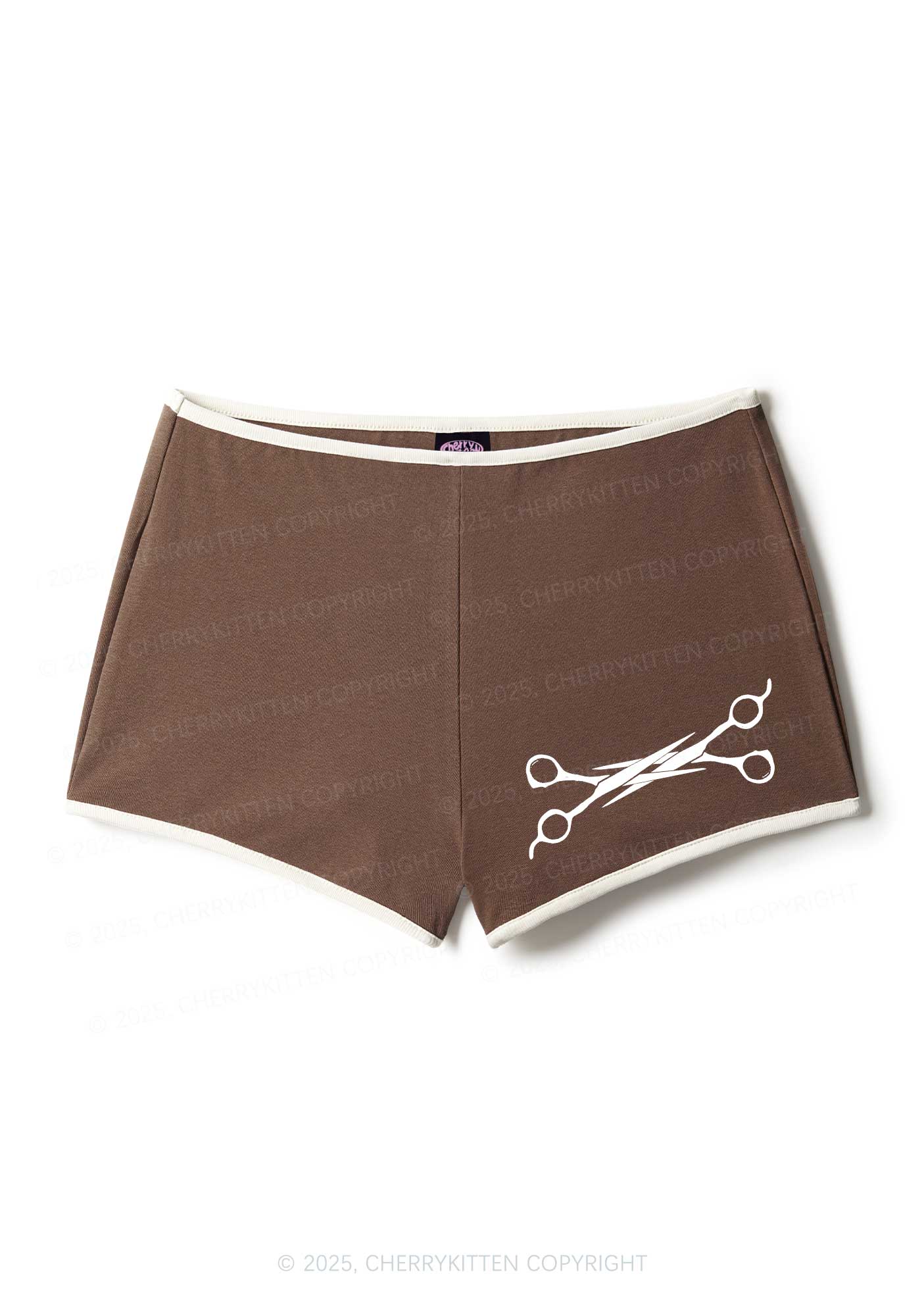 Pink Scissor Pride Y2K Booty Shorts Cherrykitten - Image 6