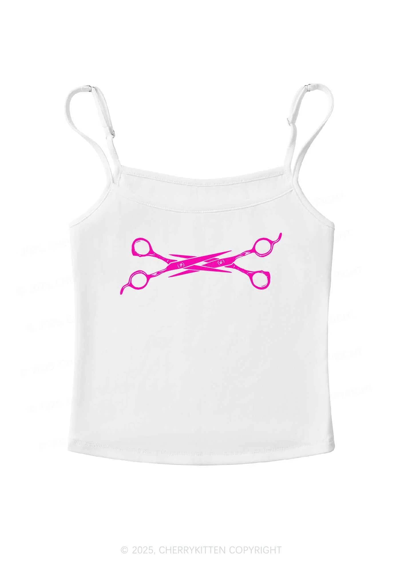 Pink Scissor Pride Y2K Spaghetti Strap Cami Cherrykitten - Image 3
