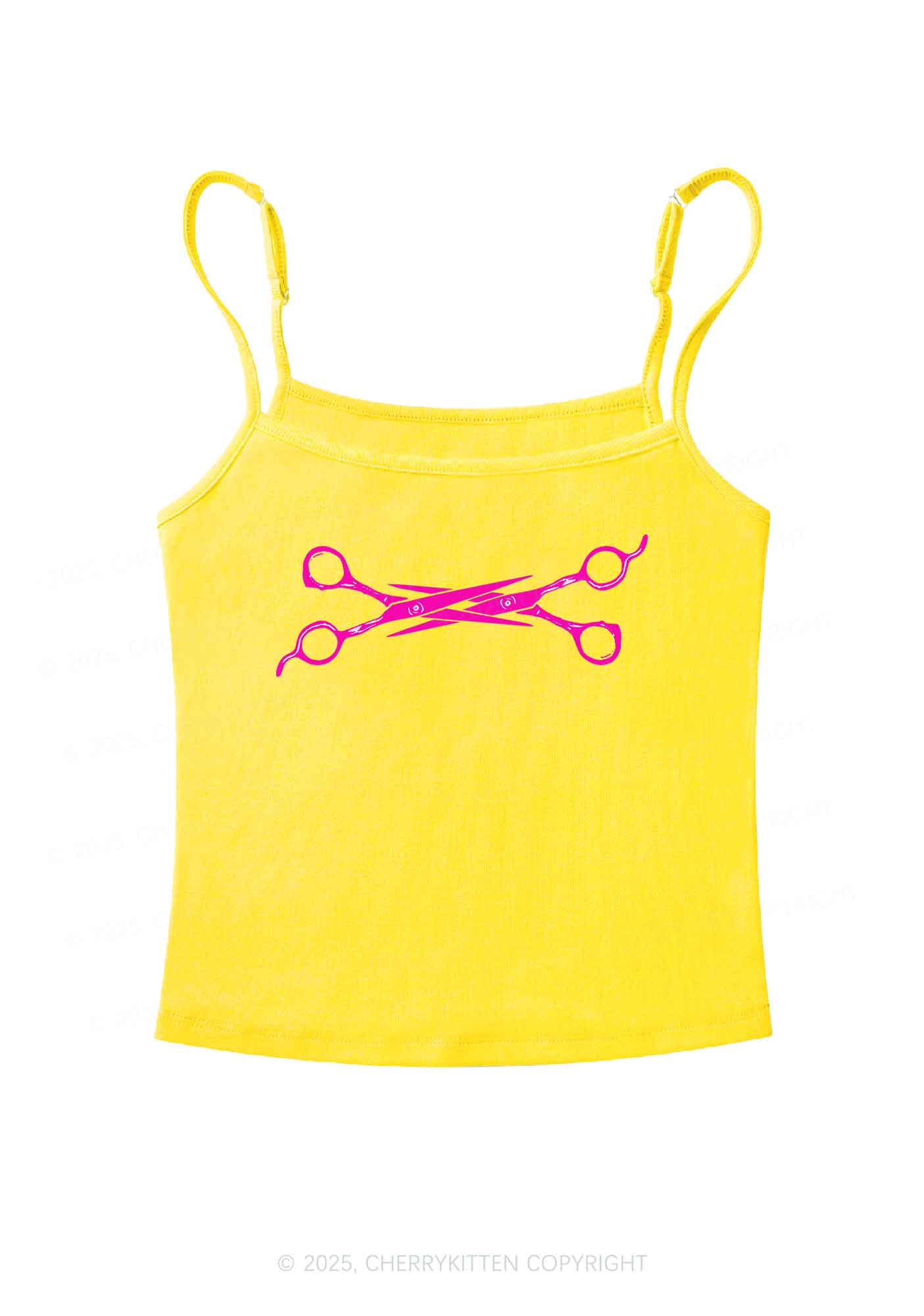 Pink Scissor Pride Y2K Spaghetti Strap Cami Cherrykitten - Image 7