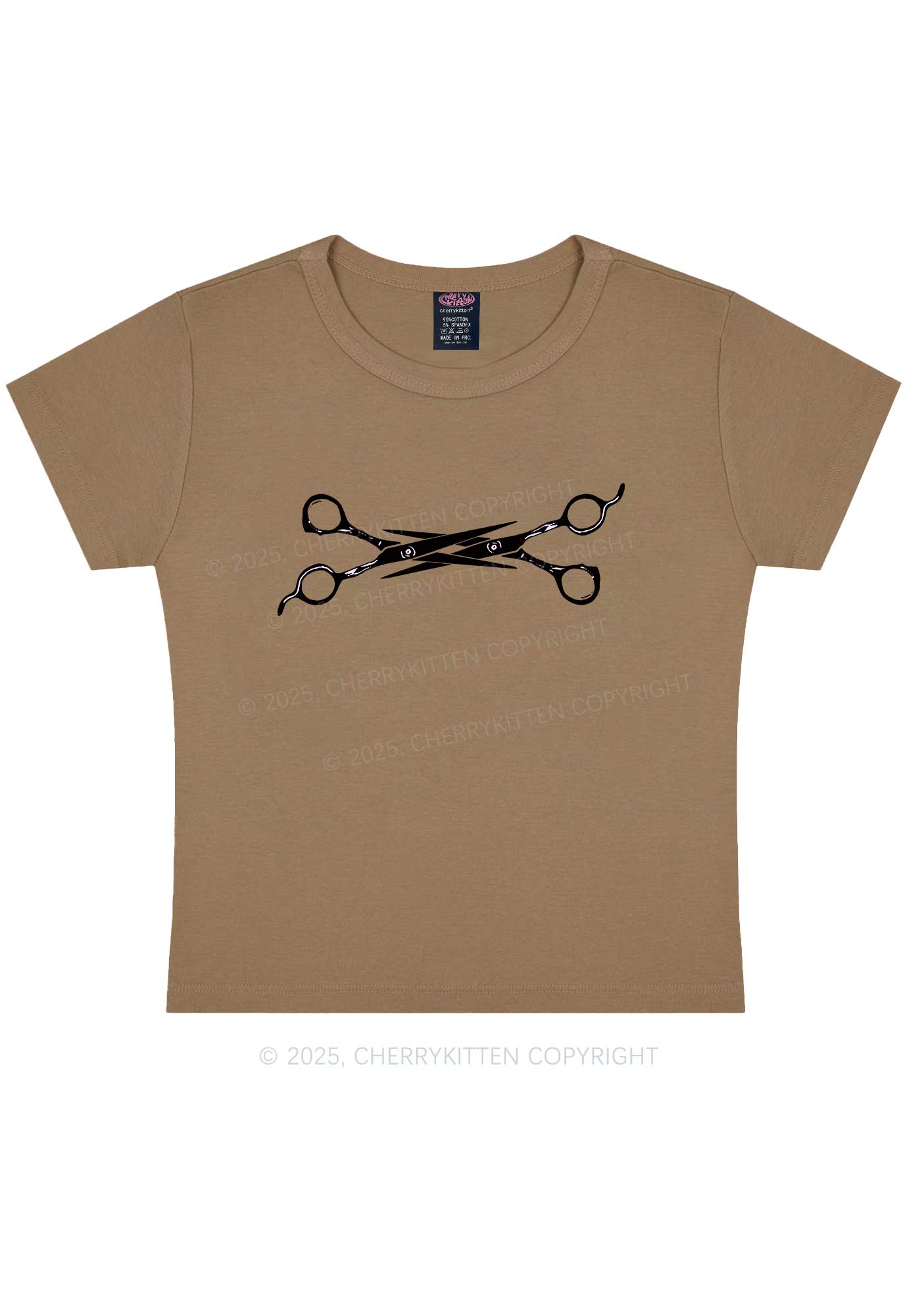 Pink Scissor Y2K Baby Tee Cherrykitten - Image 11