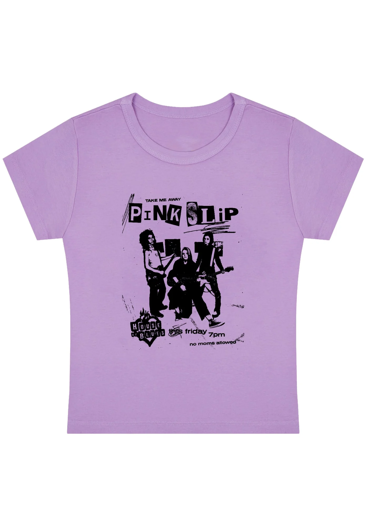 Pink Slip Take Me Away Y2K Baby Tee - Image 4
