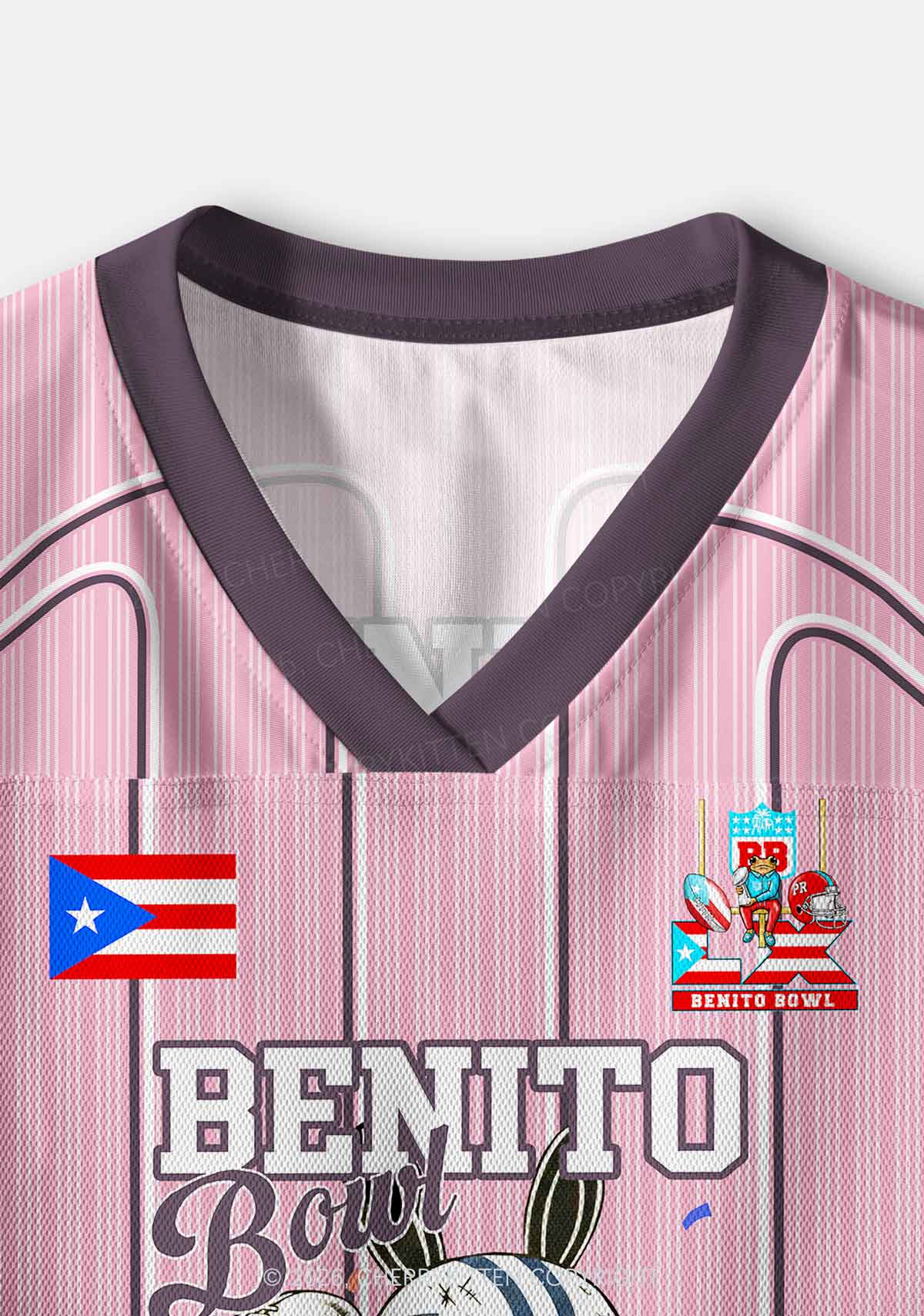 Pink Stripes Bunny Y2K Crop Sport Jersey Shirts Cherrykitten - Image 6