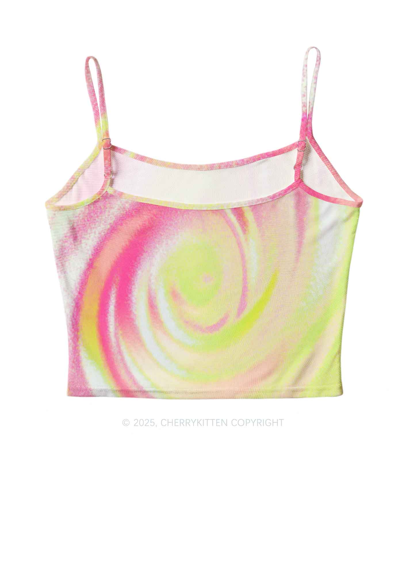 Pink Swirl Y2K Mesh Cami Tank Cherrykitten - Image 3