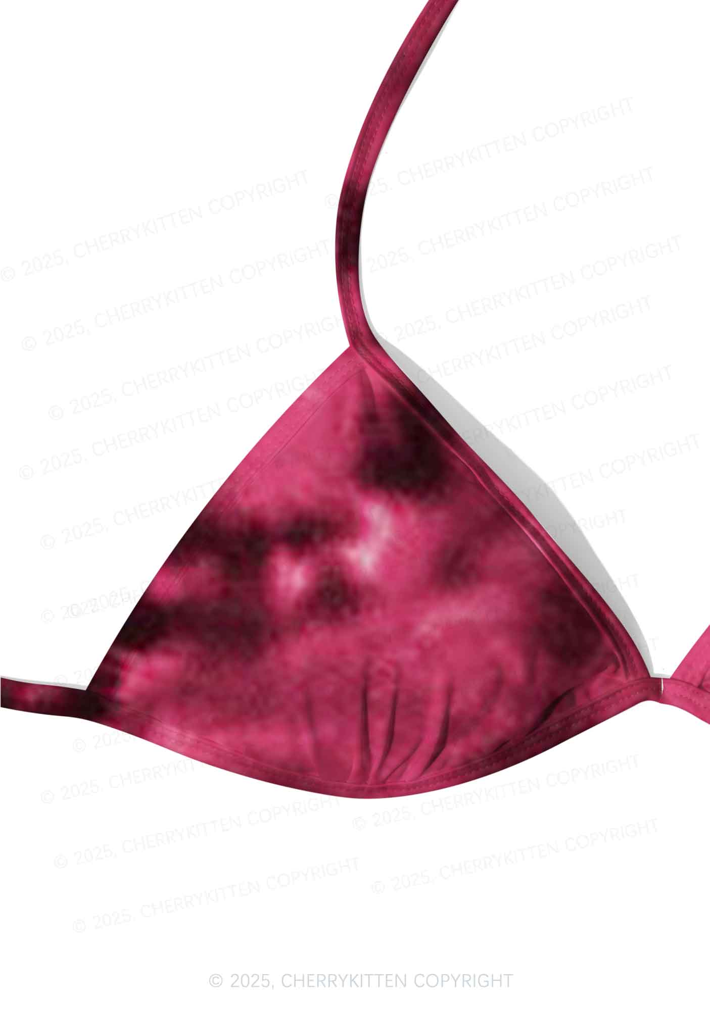 Pink Tie Dye Y2K Print Bikini Set Cherrykitten - Image 4