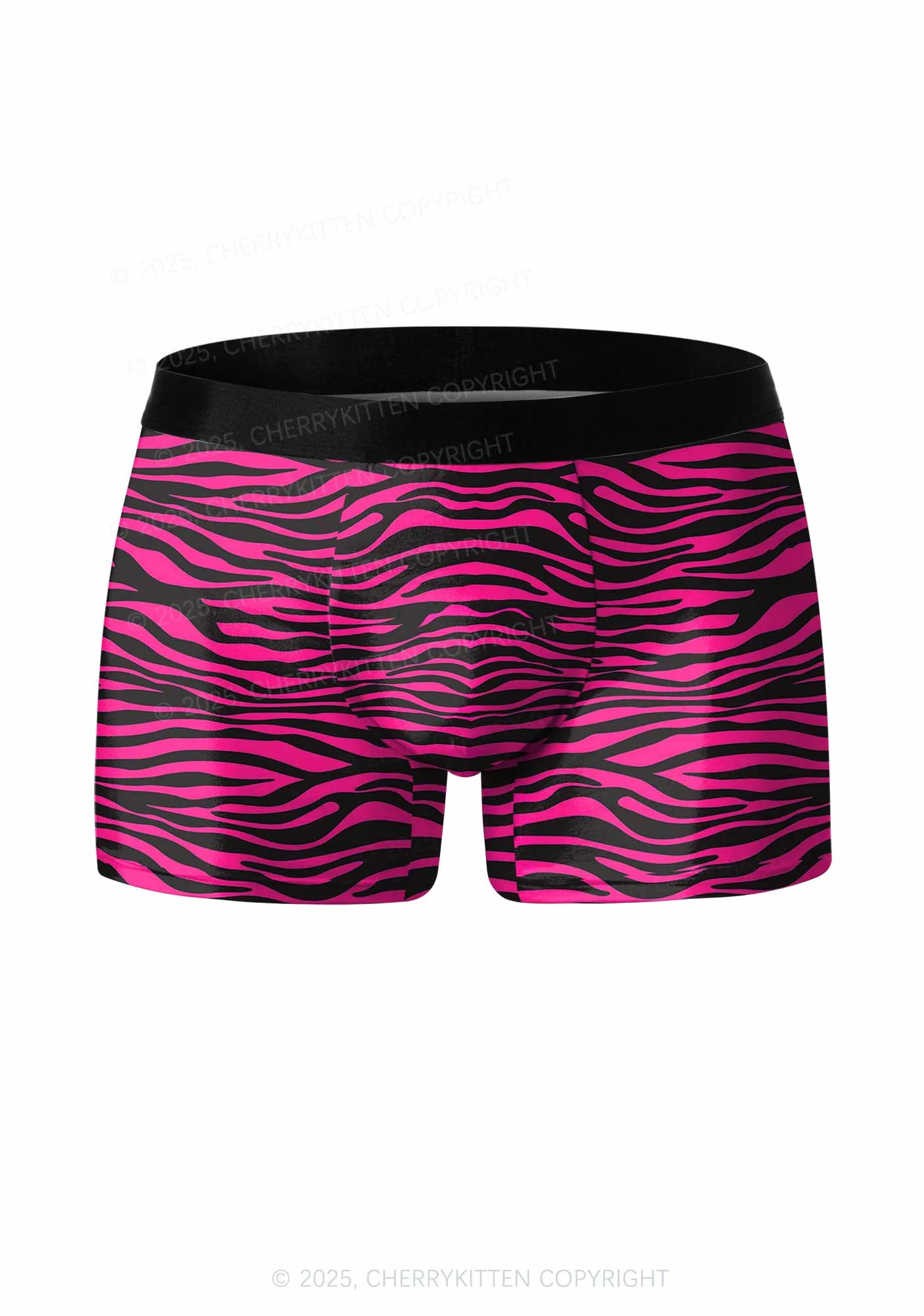 Pink Wave Valentine's Day Y2K Print Couples Boxer Briefs Set Cherrykitten - Image 2