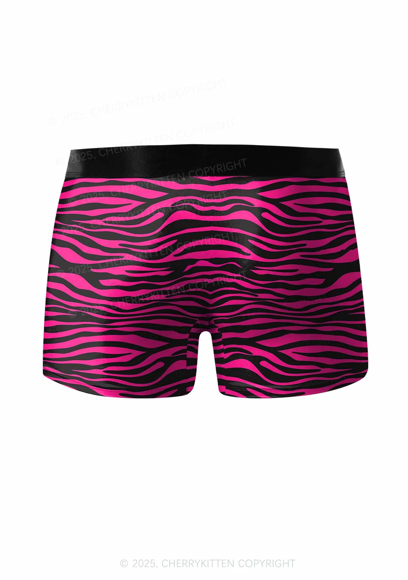 Pink Wave Valentine's Day Y2K Print Couples Boxer Briefs Set Cherrykitten - Image 3