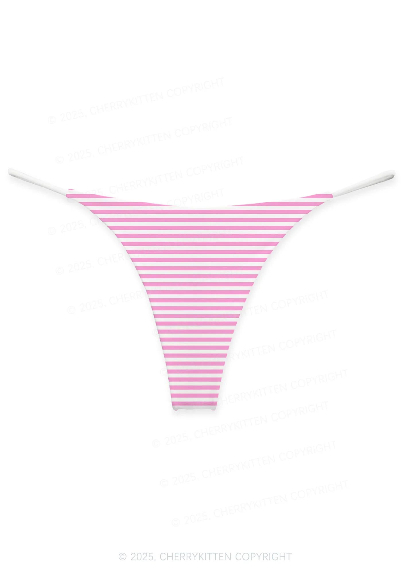 Pink White Stripe Valentine's Day Y2K Print Couples Boxer Thong Set Cherrykitten - Image 2
