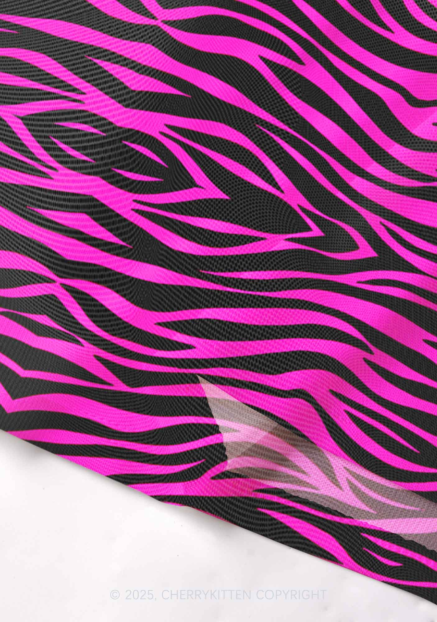 Pink Zebra Y2K Mesh Cami Tank Cherrykitten - Image 3