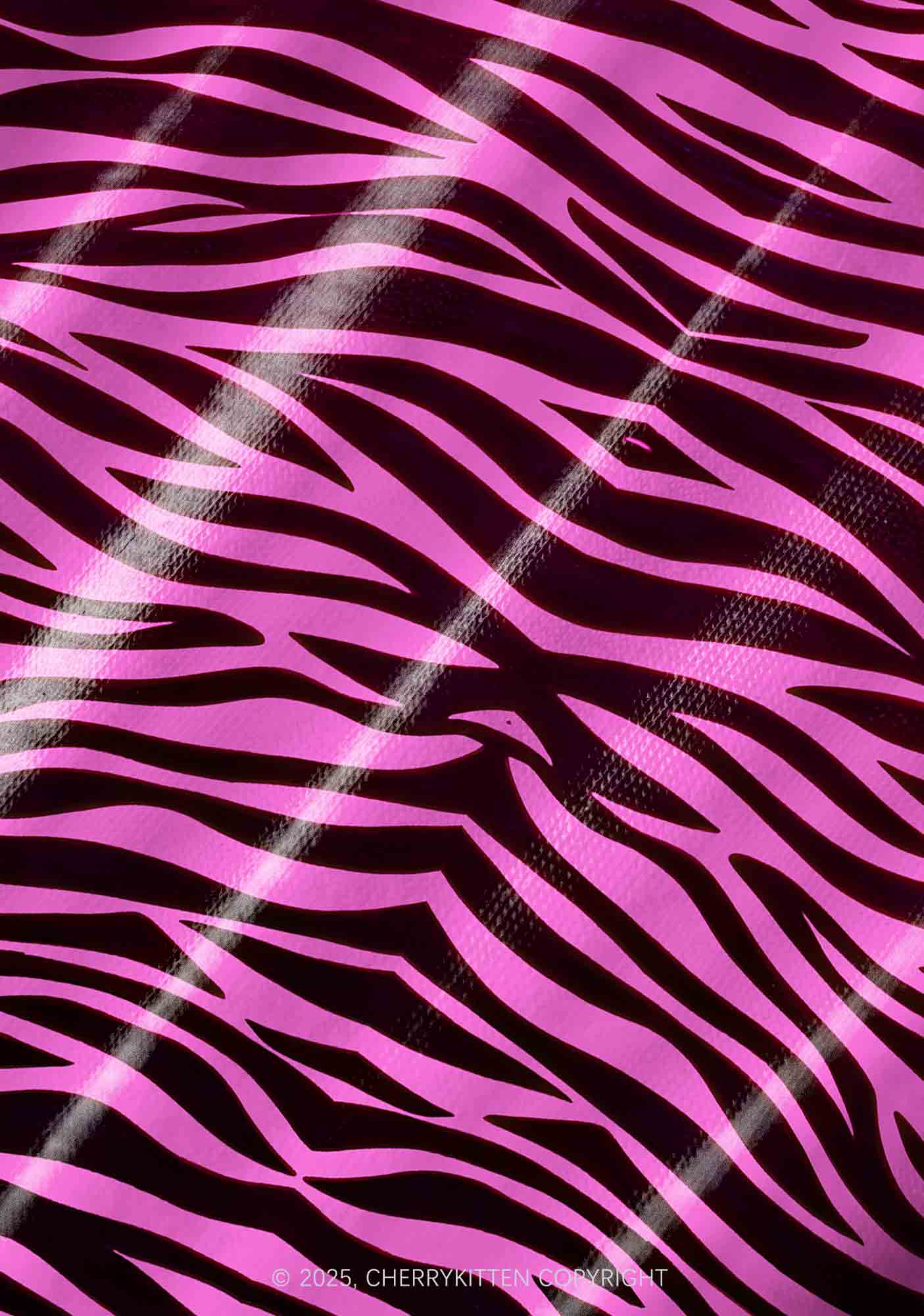 Pink Zebra Y2K Pet Tank Top Cherrykitten - Image 5