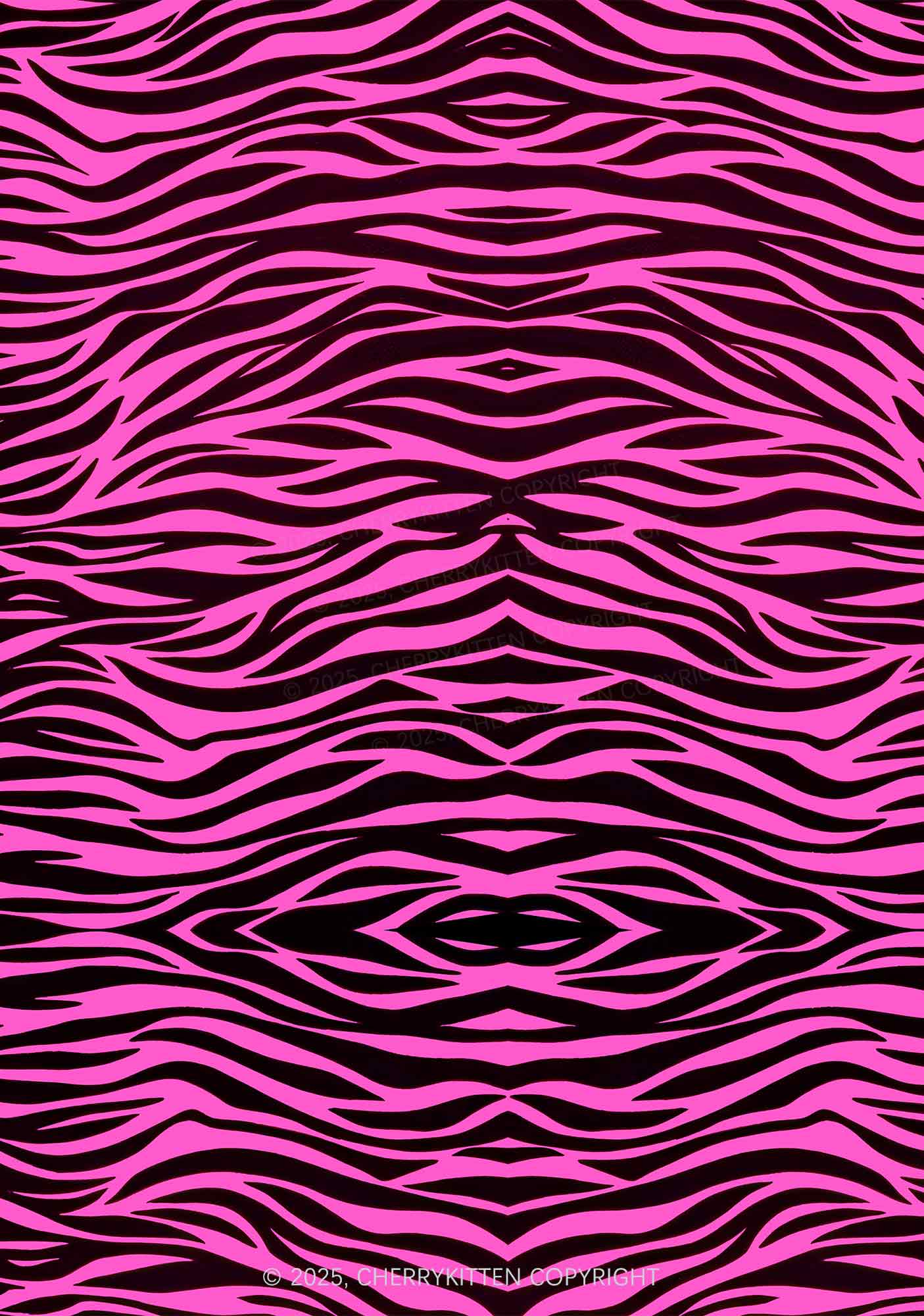 Pink Zebra Y2K Print Mini Layered Skirt Cherrykitten - Image 2