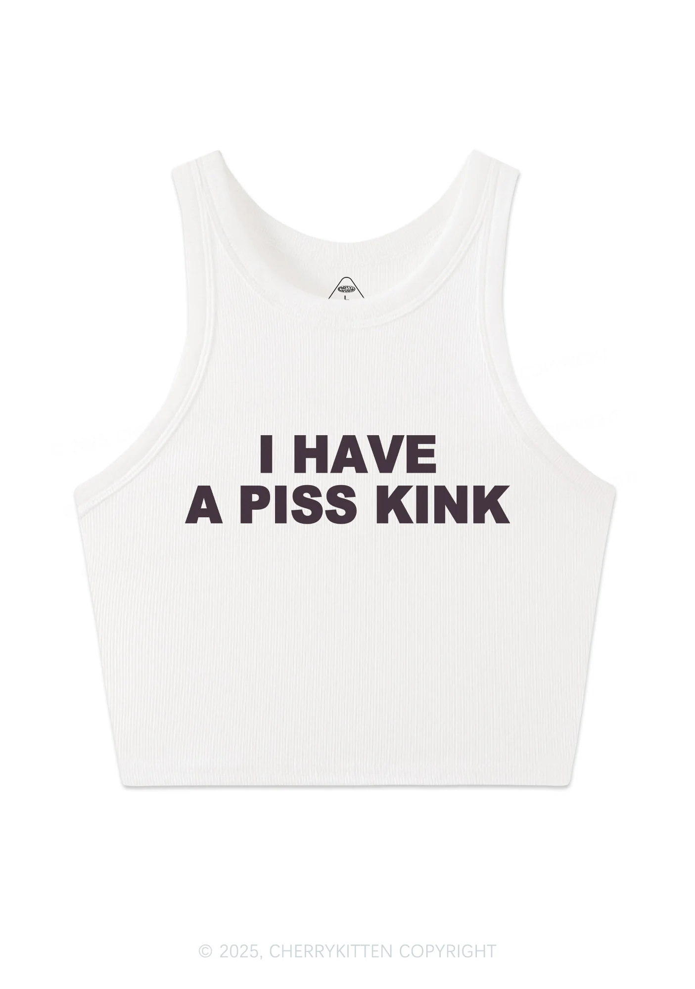 Piss Kink Y2K Crop Tank Top Cherrykitten - Image 3