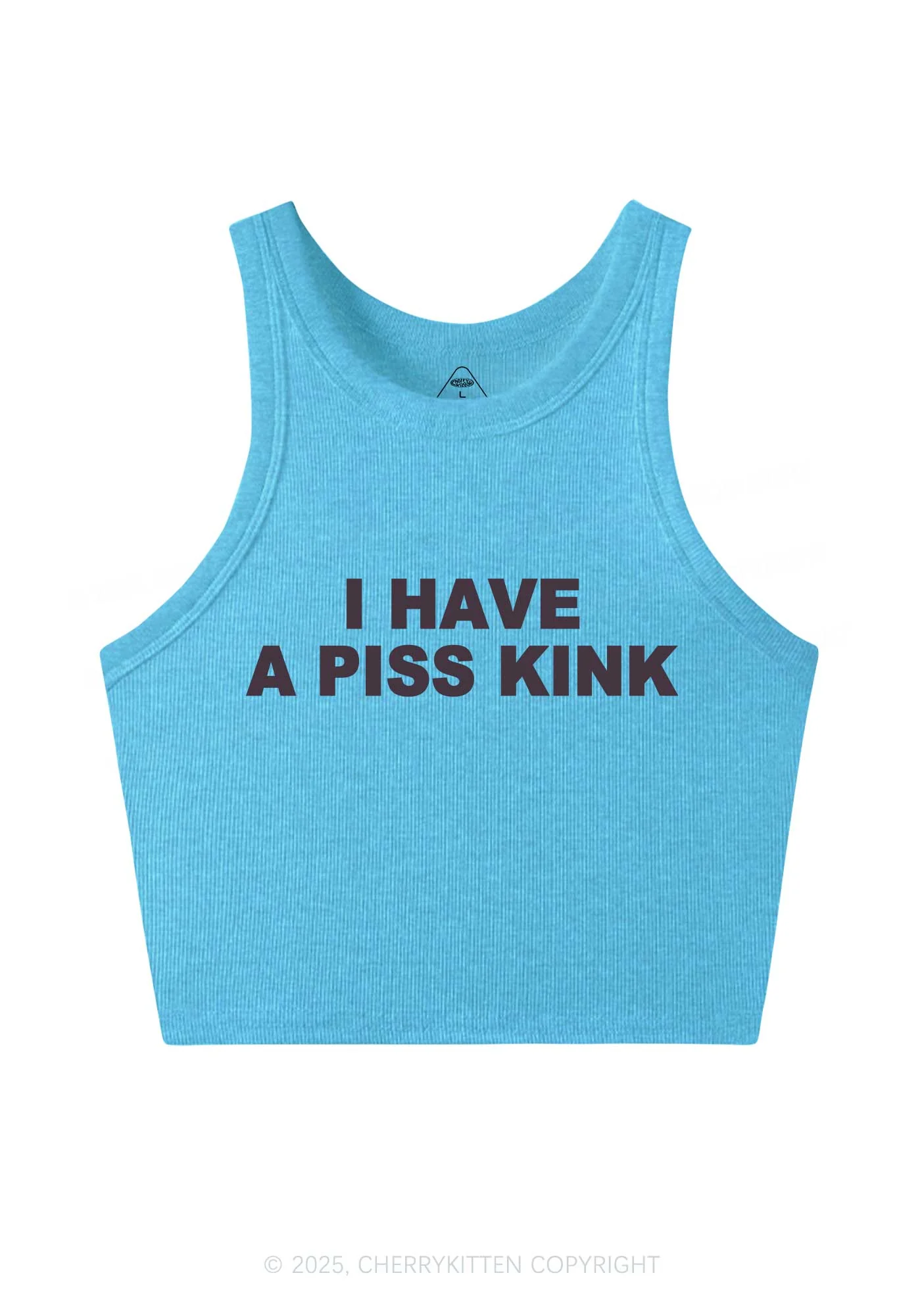 Piss Kink Y2K Crop Tank Top Cherrykitten - Image 4
