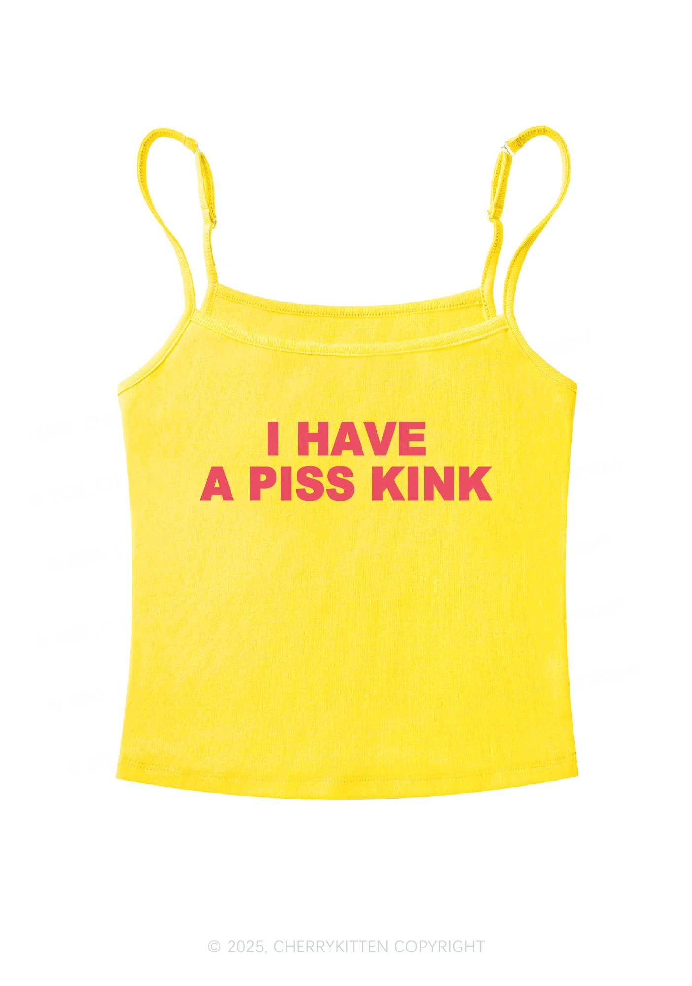 Piss Kink Y2K Spaghetti Strap Cami Cherrykitten - Image 3