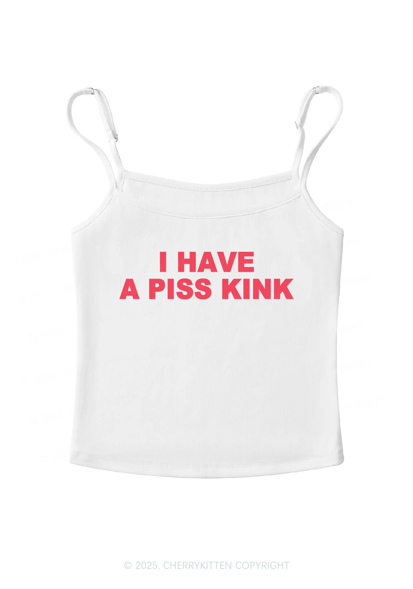 Piss Kink Y2K Spaghetti Strap Cami Cherrykitten - Image 4