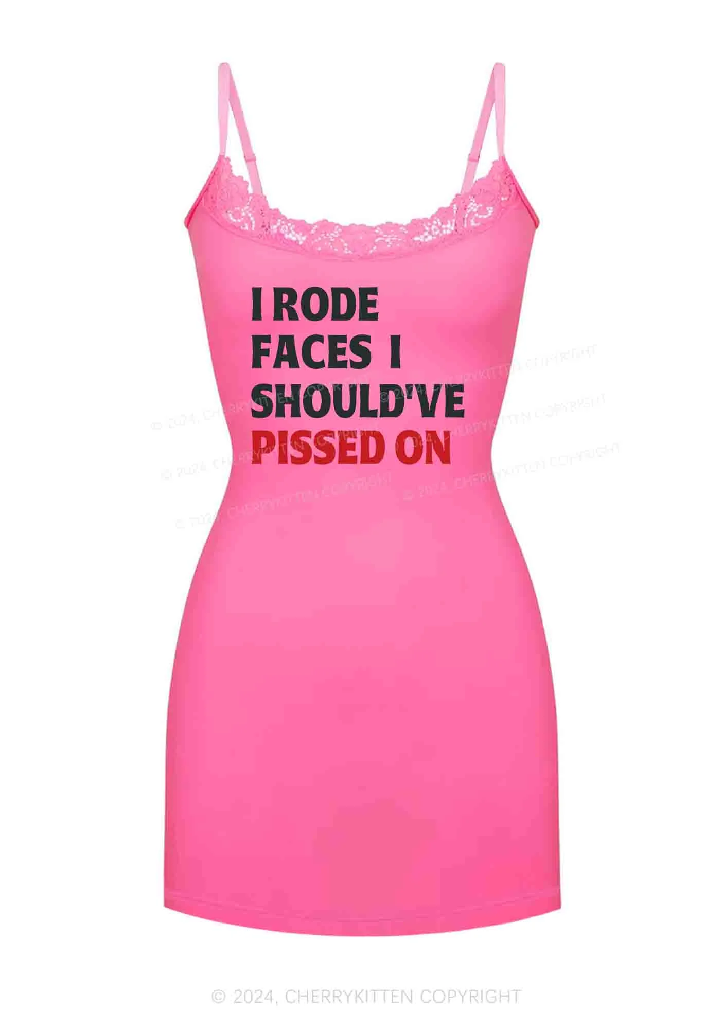 Pissed On Y2K Lace Slip Dress Cherrykitten - Image 3