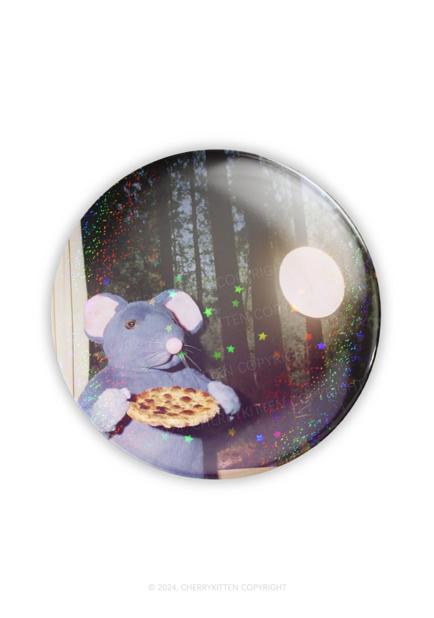 Pizza Rat 1Pc Y2K Pin Badge Cherrykitten - Image 3