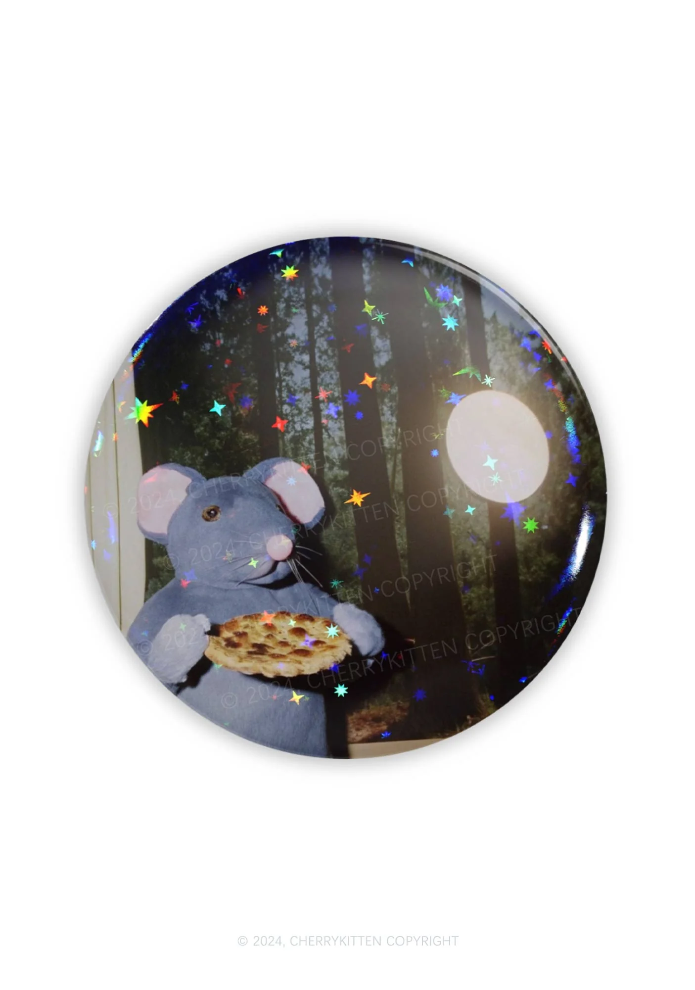 Pizza Rat 1Pc Y2K Pin Badge Cherrykitten - Image 4