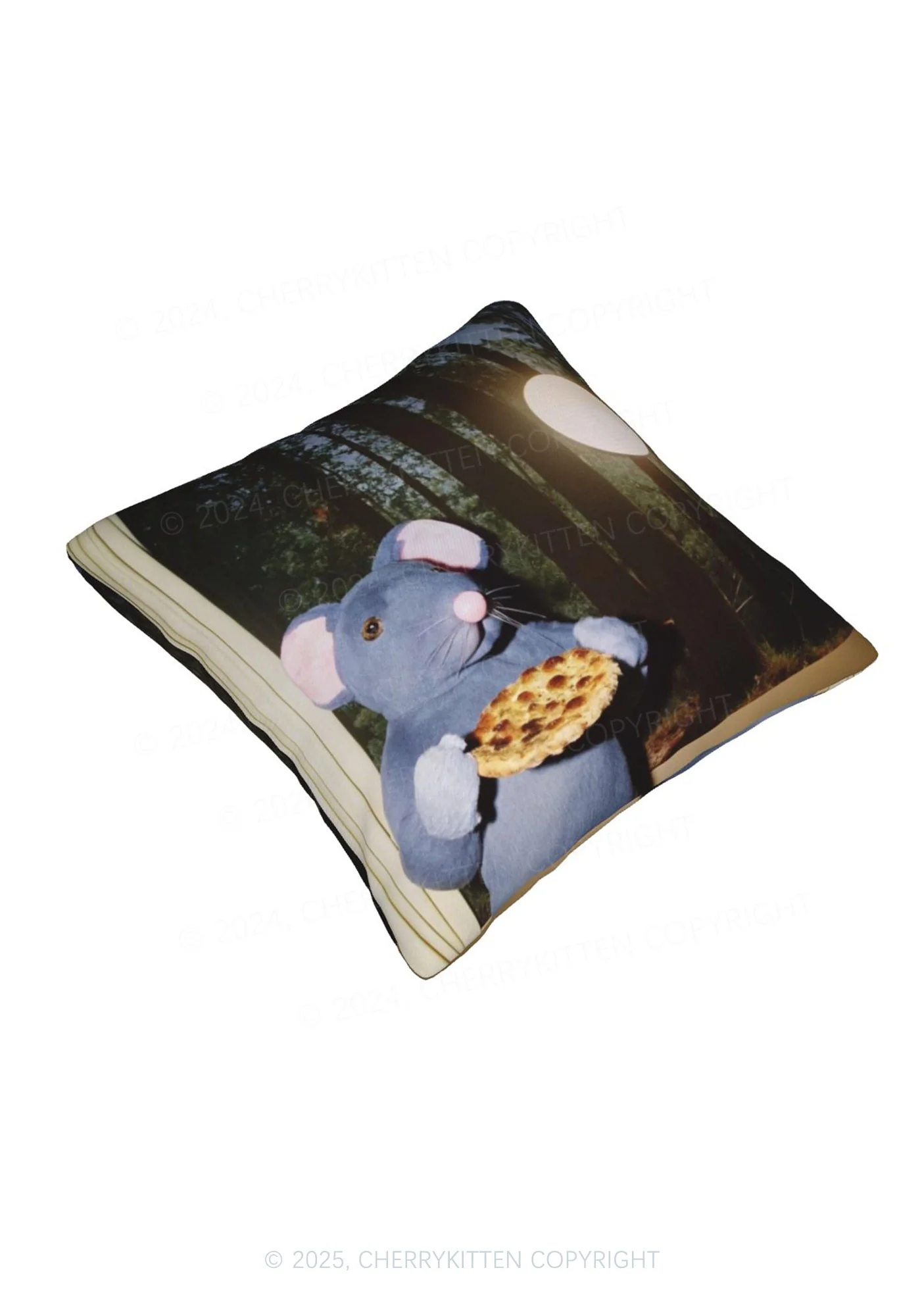 Pizza Rat Y2K Throw Pillow Cover Cherrykitten - Image 6