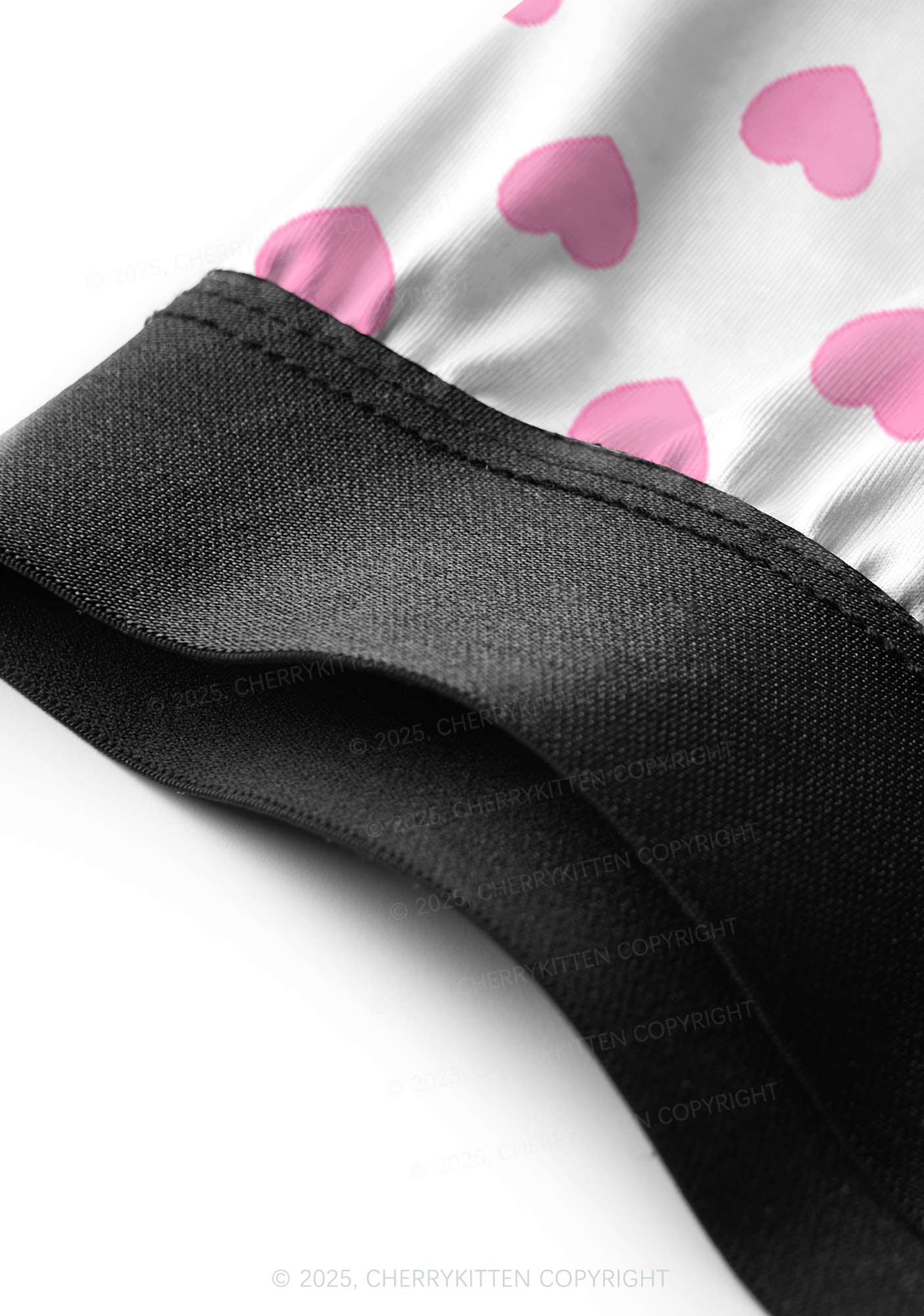 Plain Pink Heart Valentine's Day Y2K Print Couples Boxer Briefs Set Cherrykitten - Image 4
