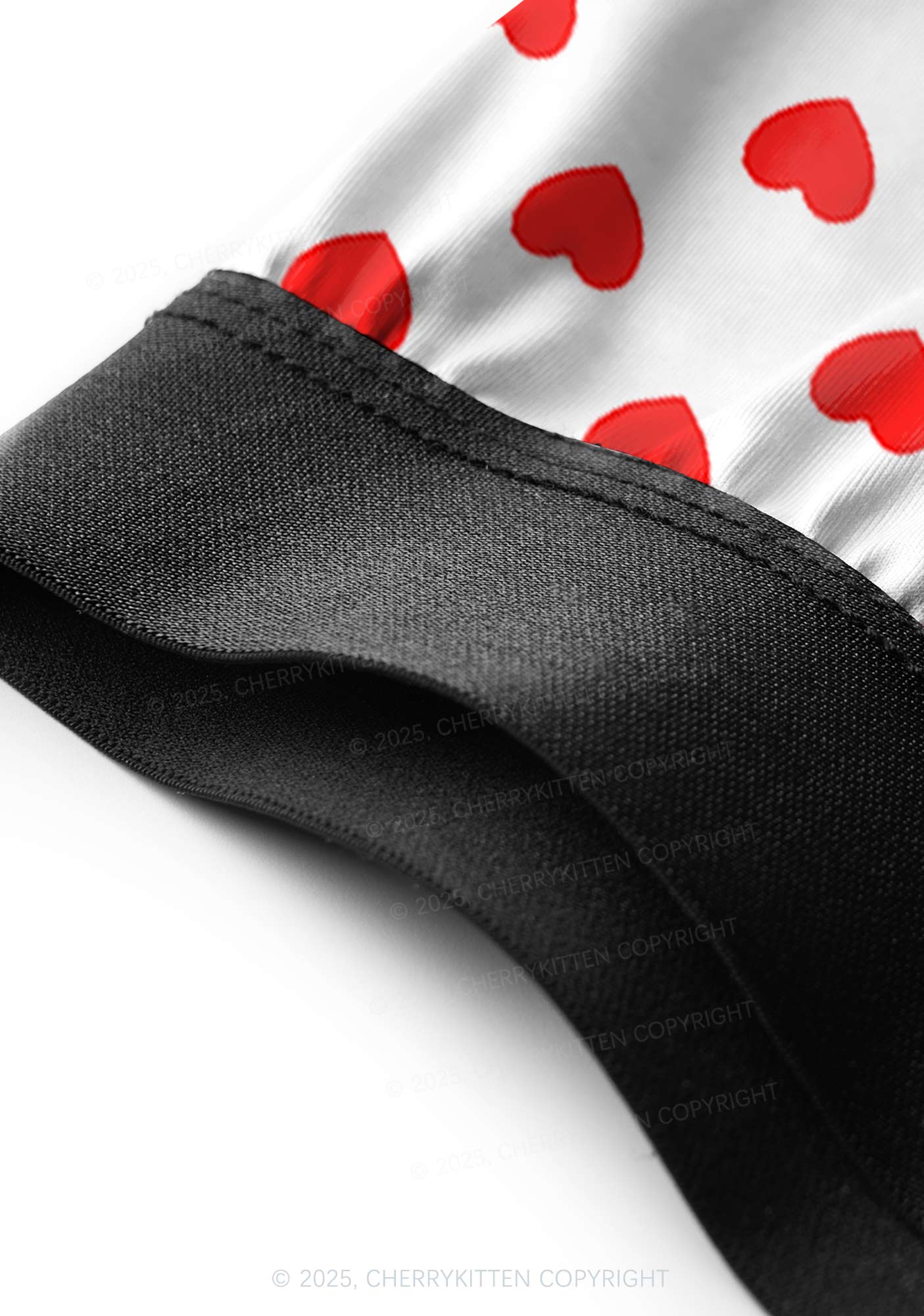 Plain Red Heart Valentine's Day Y2K Print Couples Boxer Thong Set Cherrykitten - Image 6