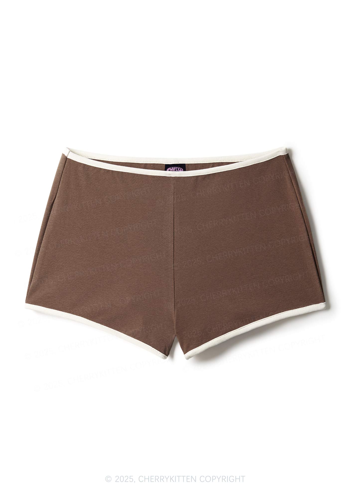 Plain Y2K Contrast Mini Shorts Cherrykitten - Image 6