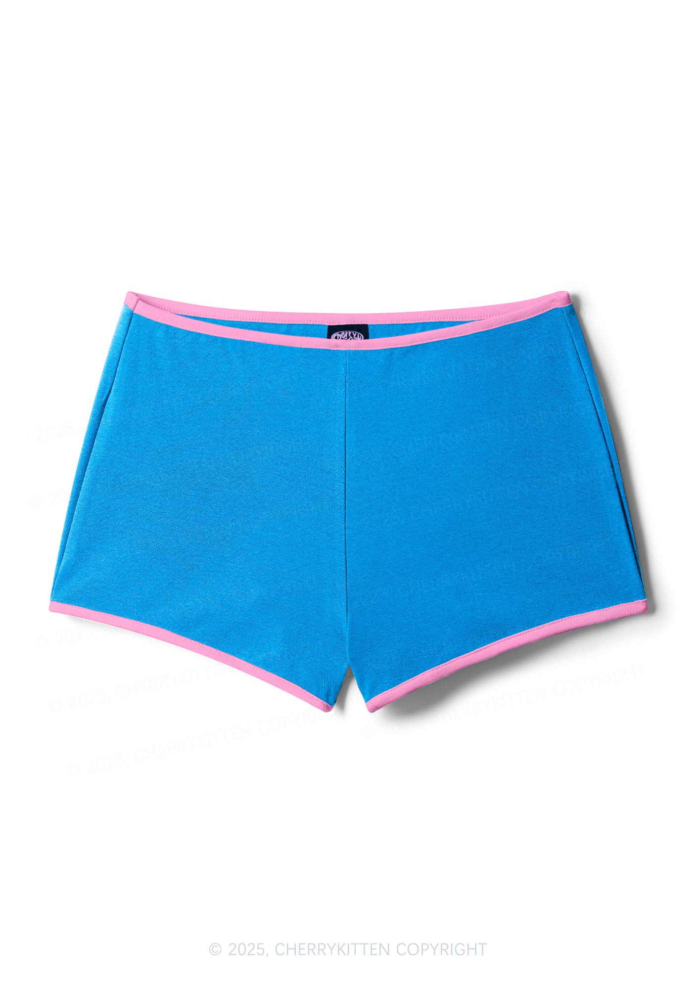Plain Y2K Contrast Mini Shorts Cherrykitten - Image 7