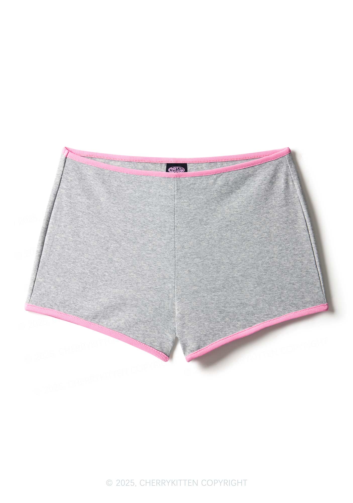 Plain Y2K Contrast Mini Shorts Cherrykitten - Image 8
