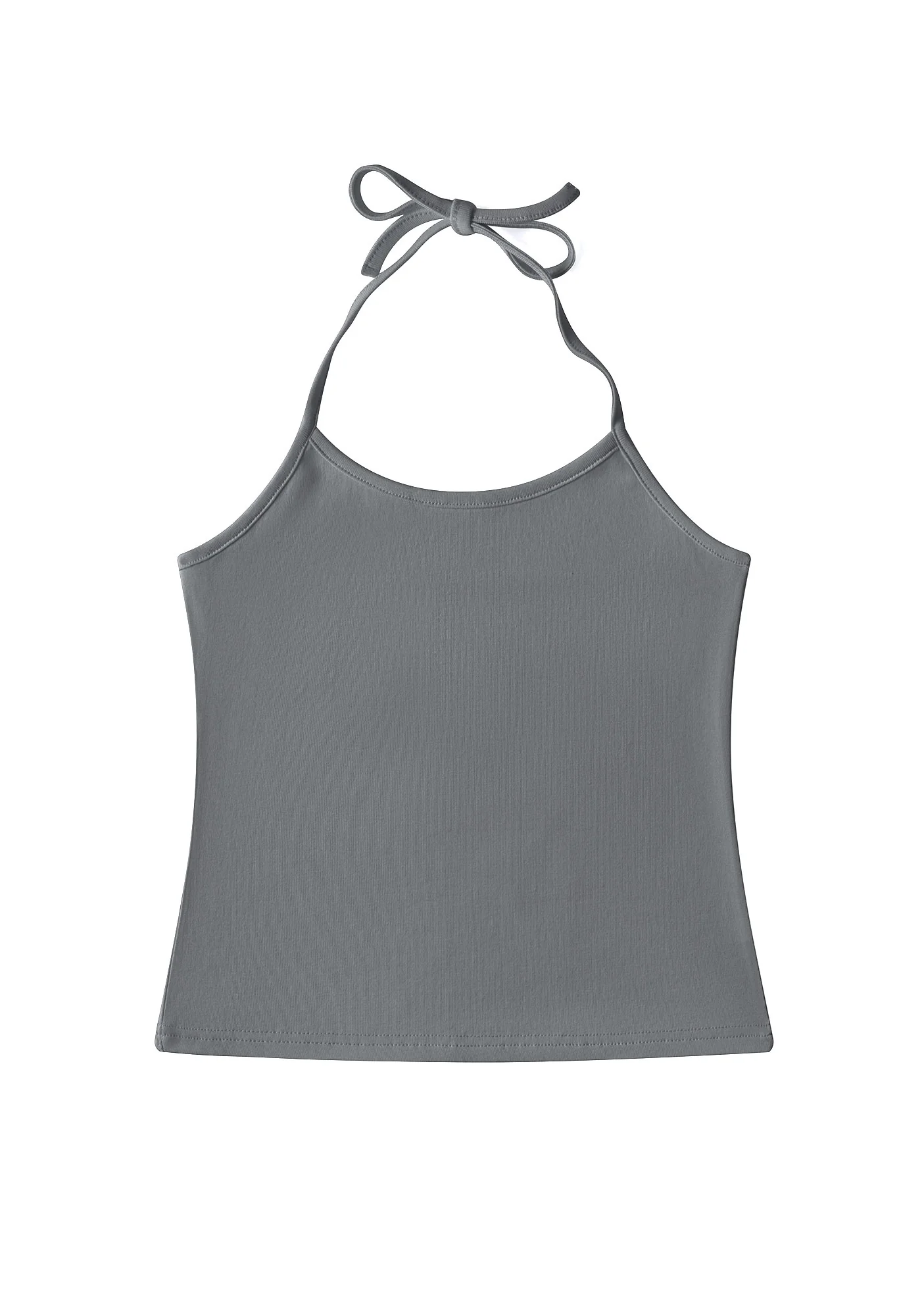 Plain Y2K Halter Neck Cami Cherrykitten - Image 7