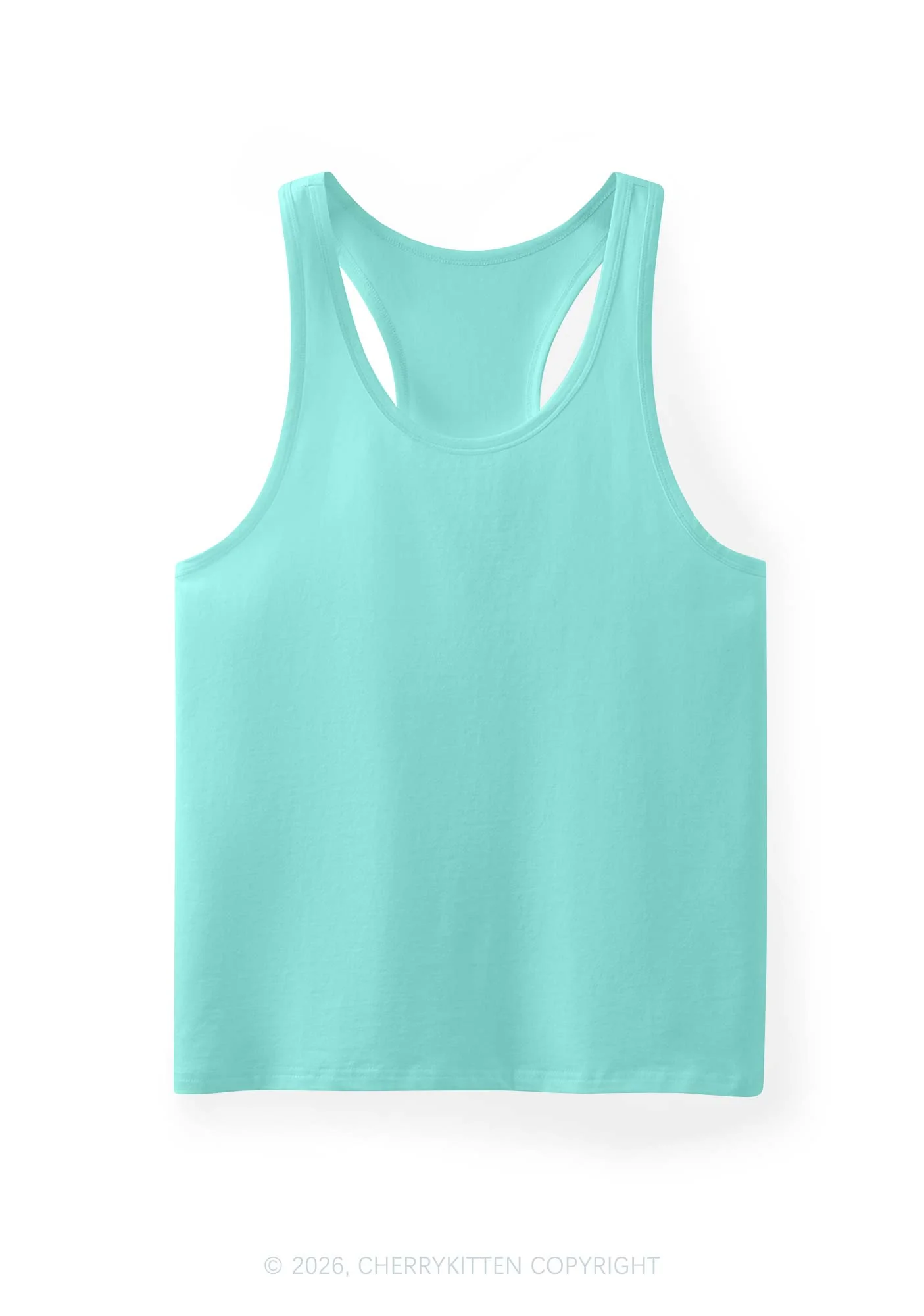 Plain Y2K Men Racerback Tank Top Cherrykitten - Image 11