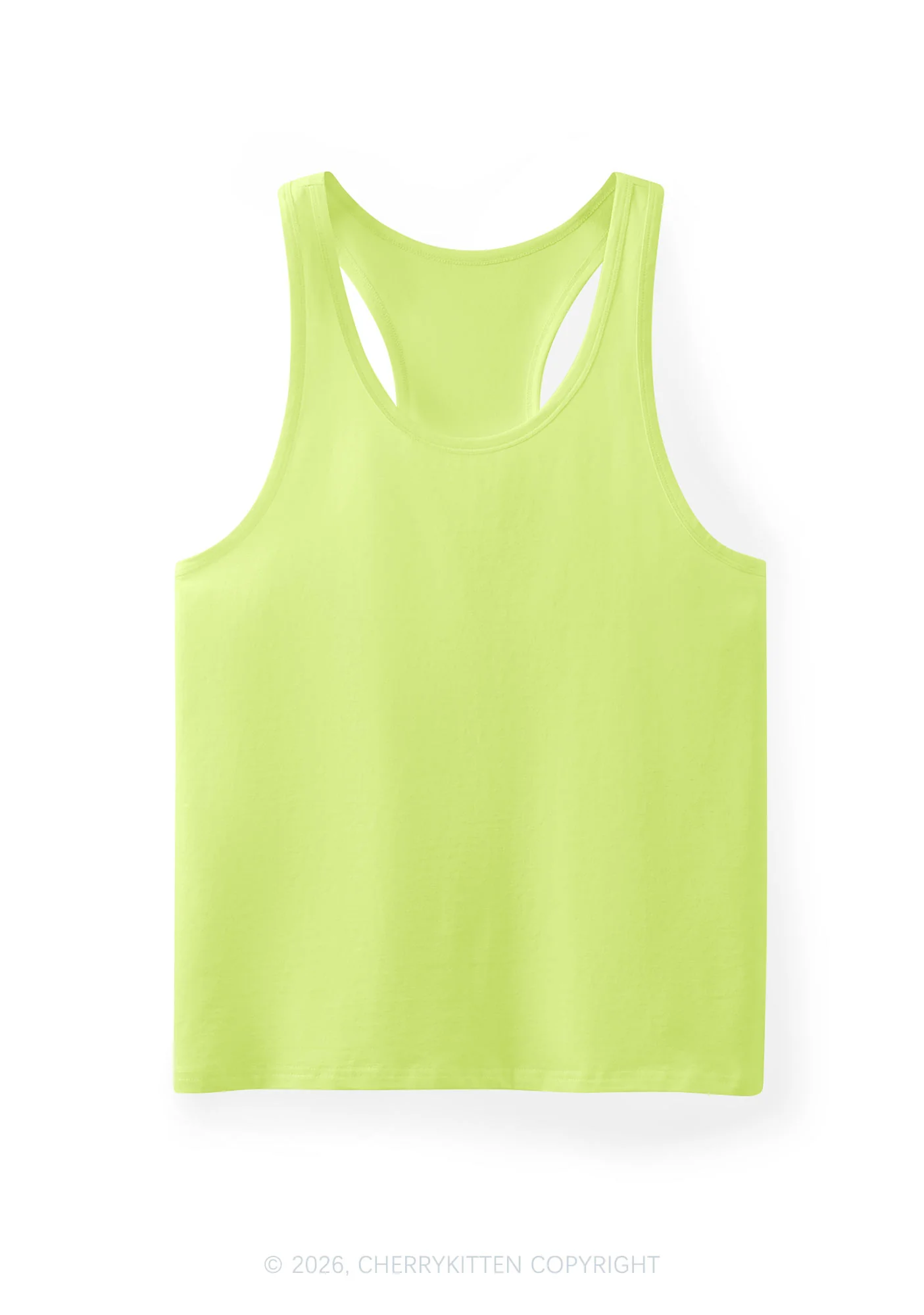 Plain Y2K Men Racerback Tank Top Cherrykitten - Image 12
