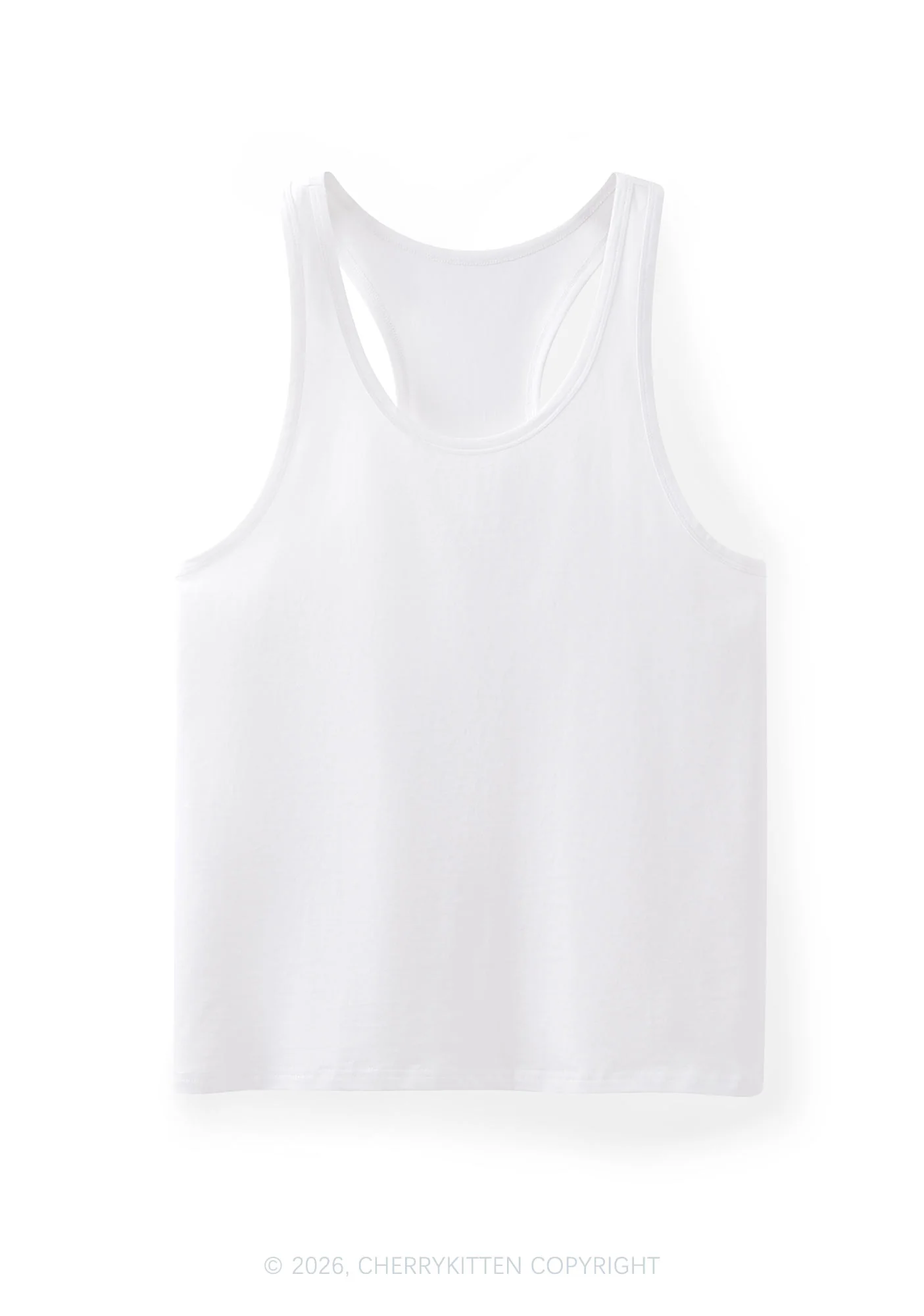 Plain Y2K Men Racerback Tank Top Cherrykitten - Image 3
