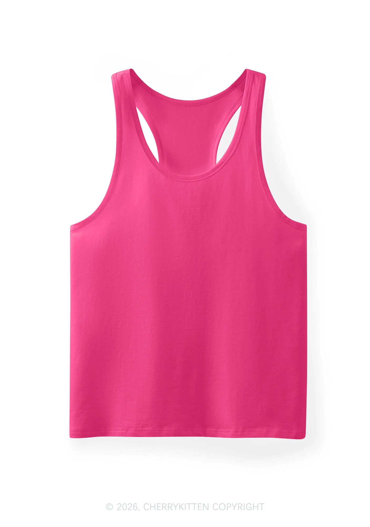 Plain Y2K Men Racerback Tank Top Cherrykitten - Image 4